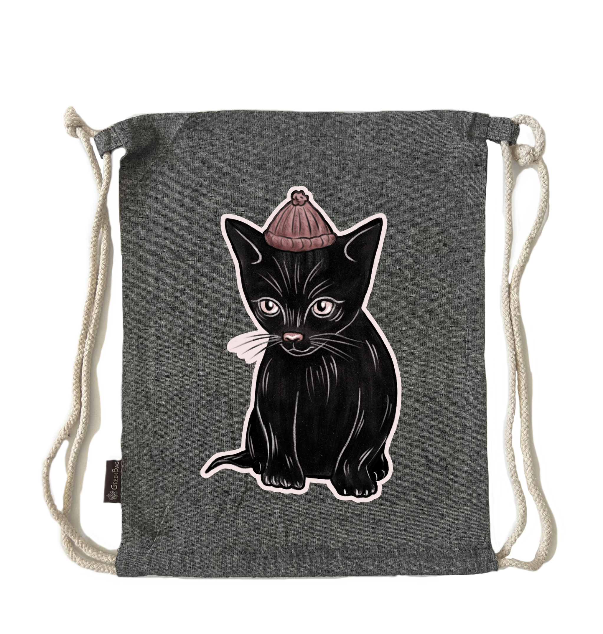 תיק שרוך black cat