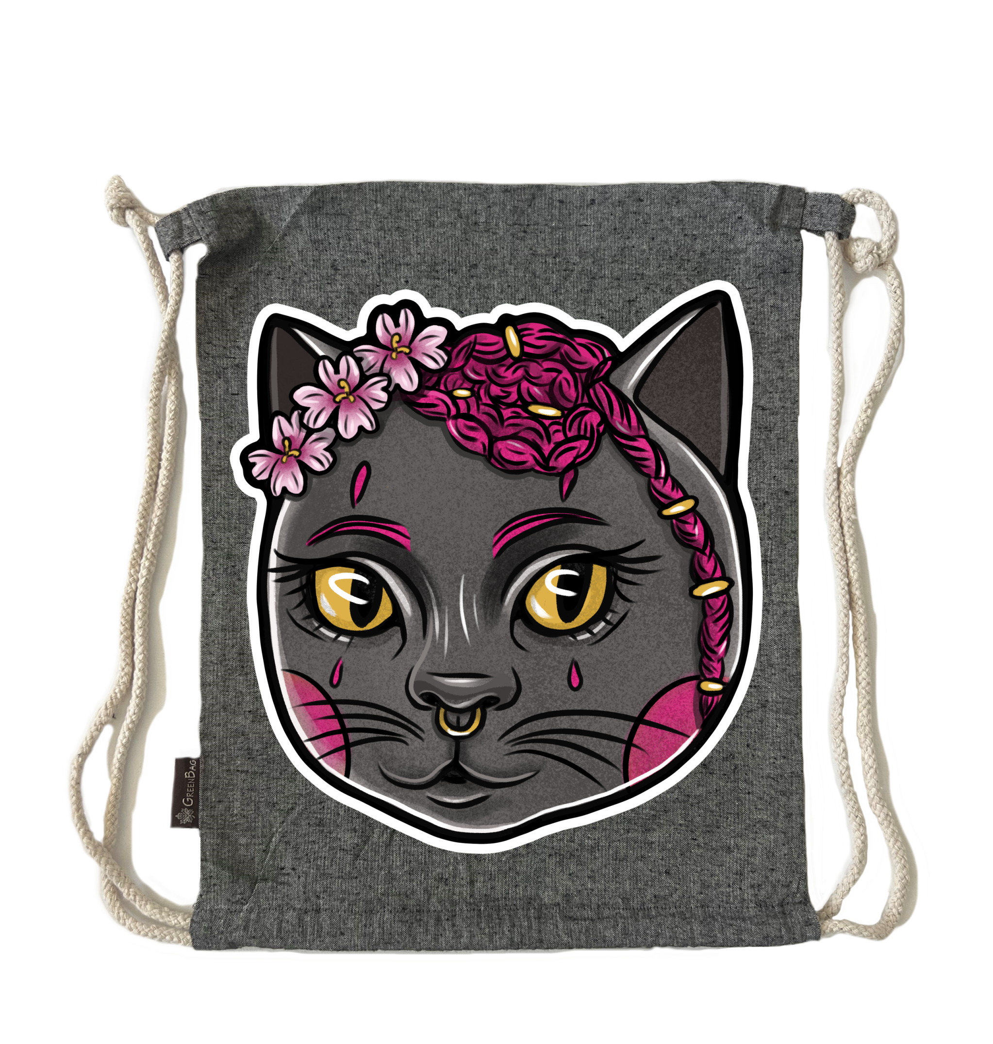 תיק שרוך catfloral