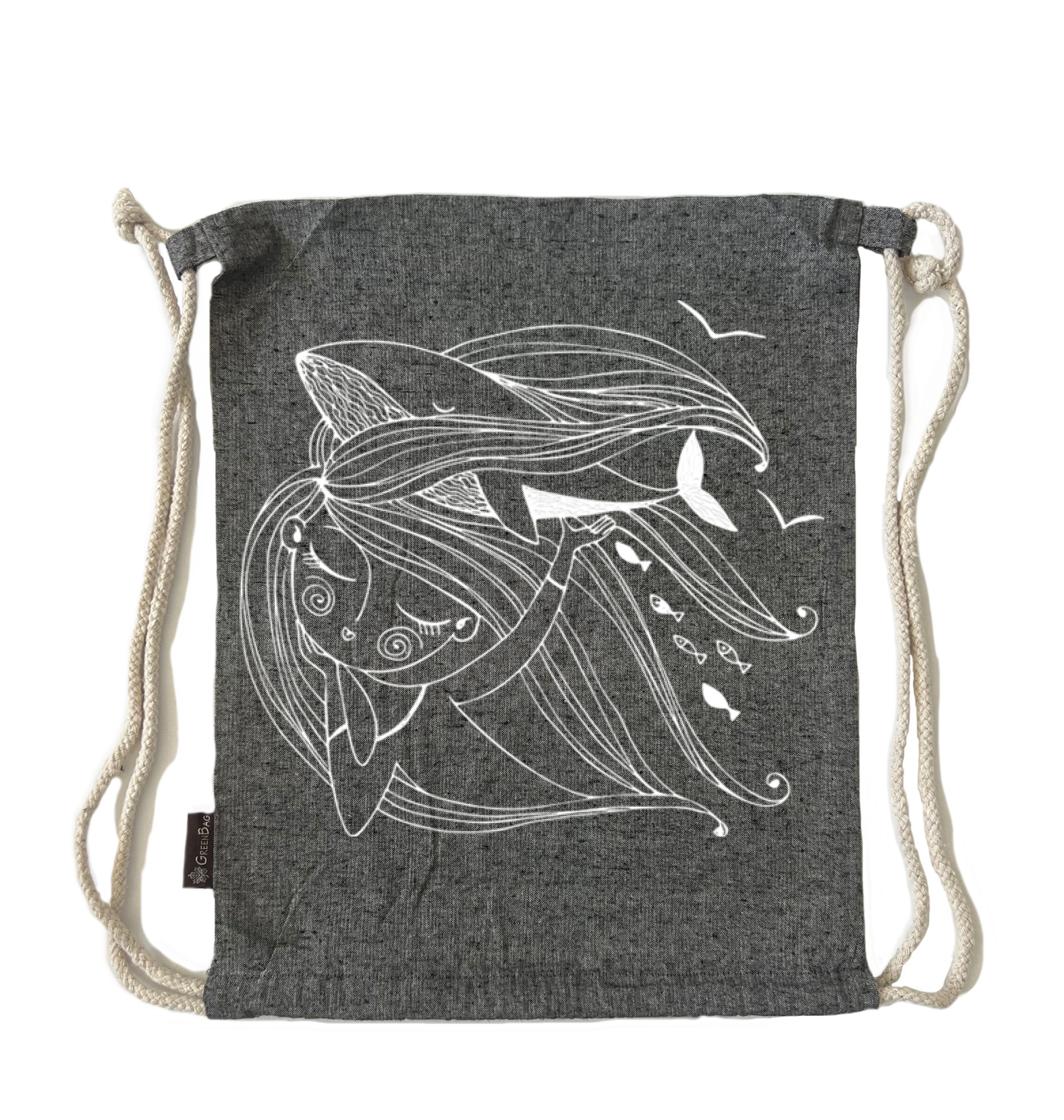 תיק שרוך ילדת ים