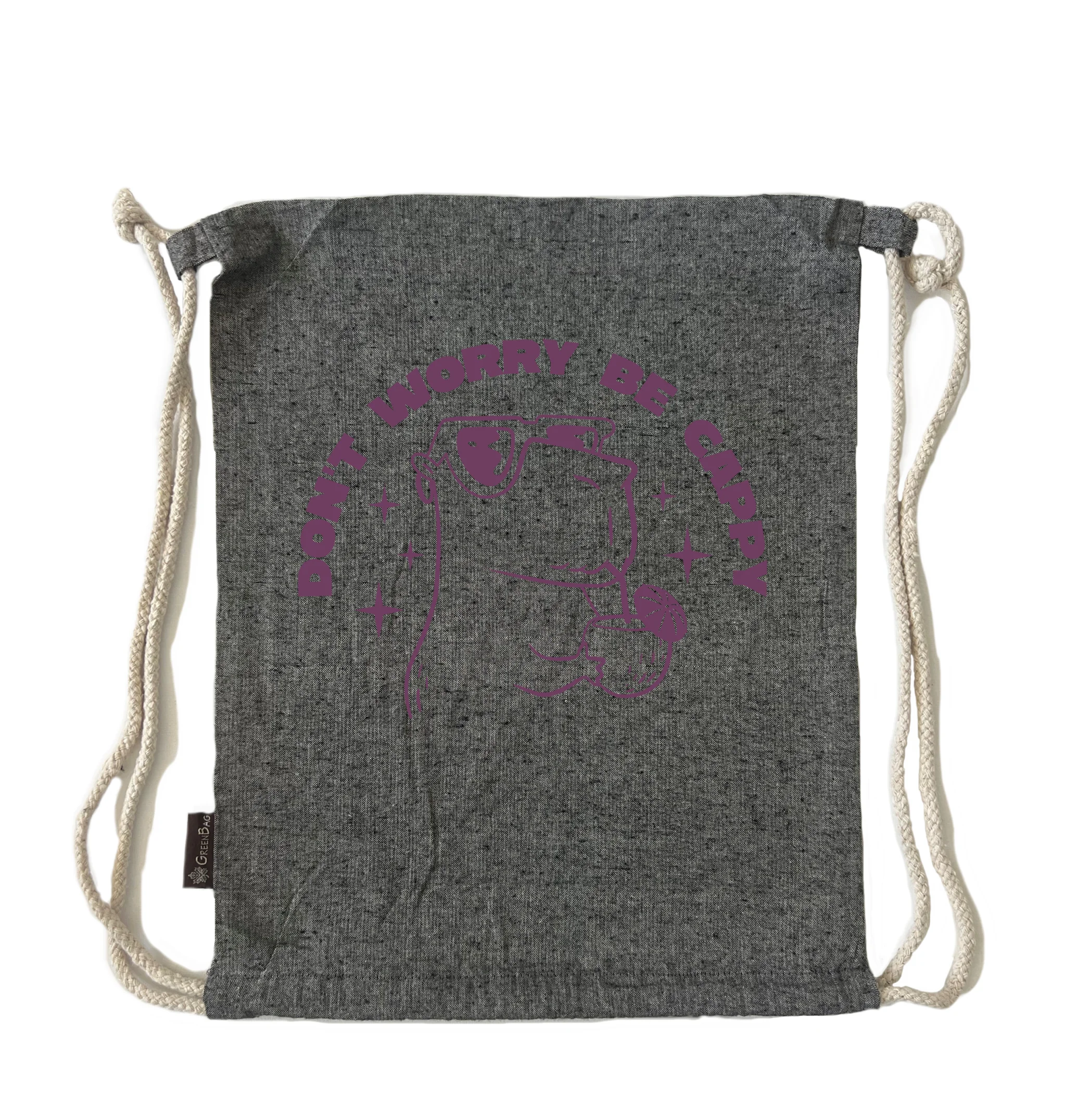 תיק שרוך dont worry be cappy