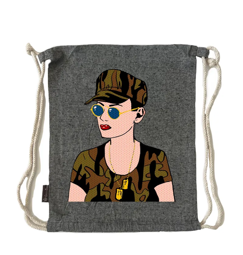 תיק שרוך pop art Soldier