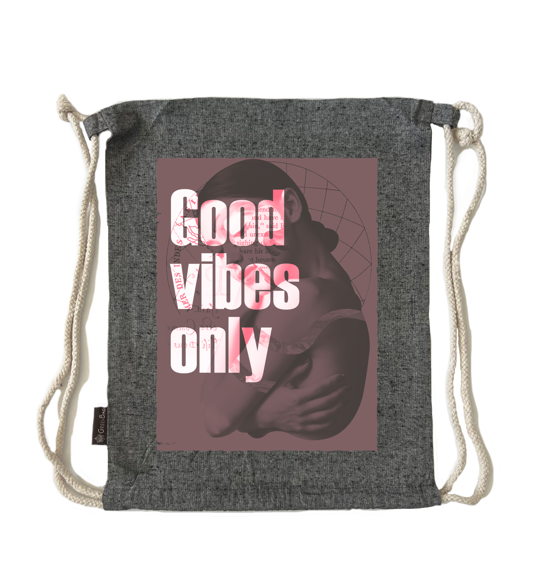 תיק שרוך good vibes