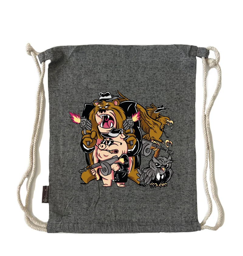 תיק שרוך מאפיה של חיות