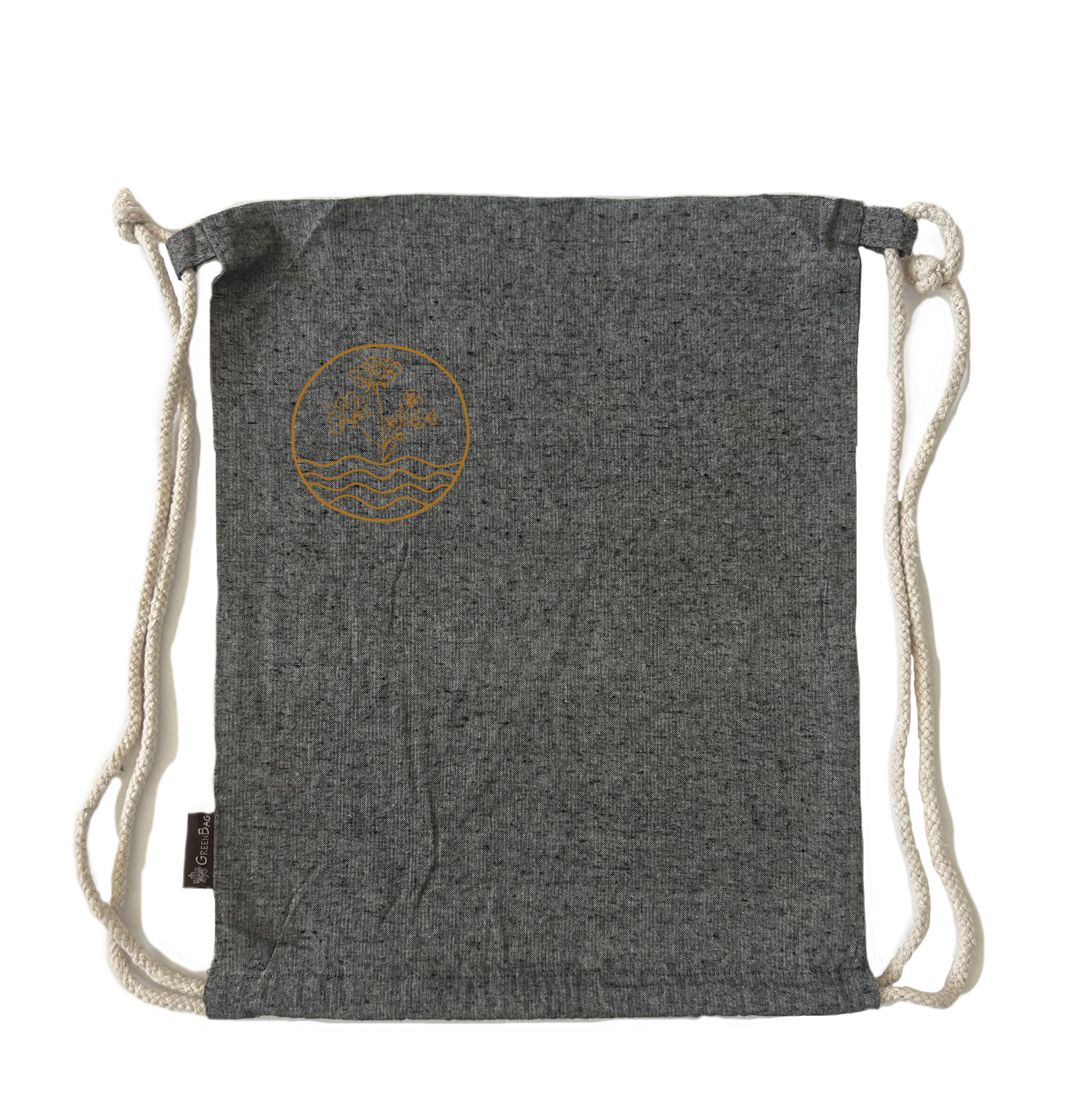 תיק שרוך פרחים מינימאליסטיים