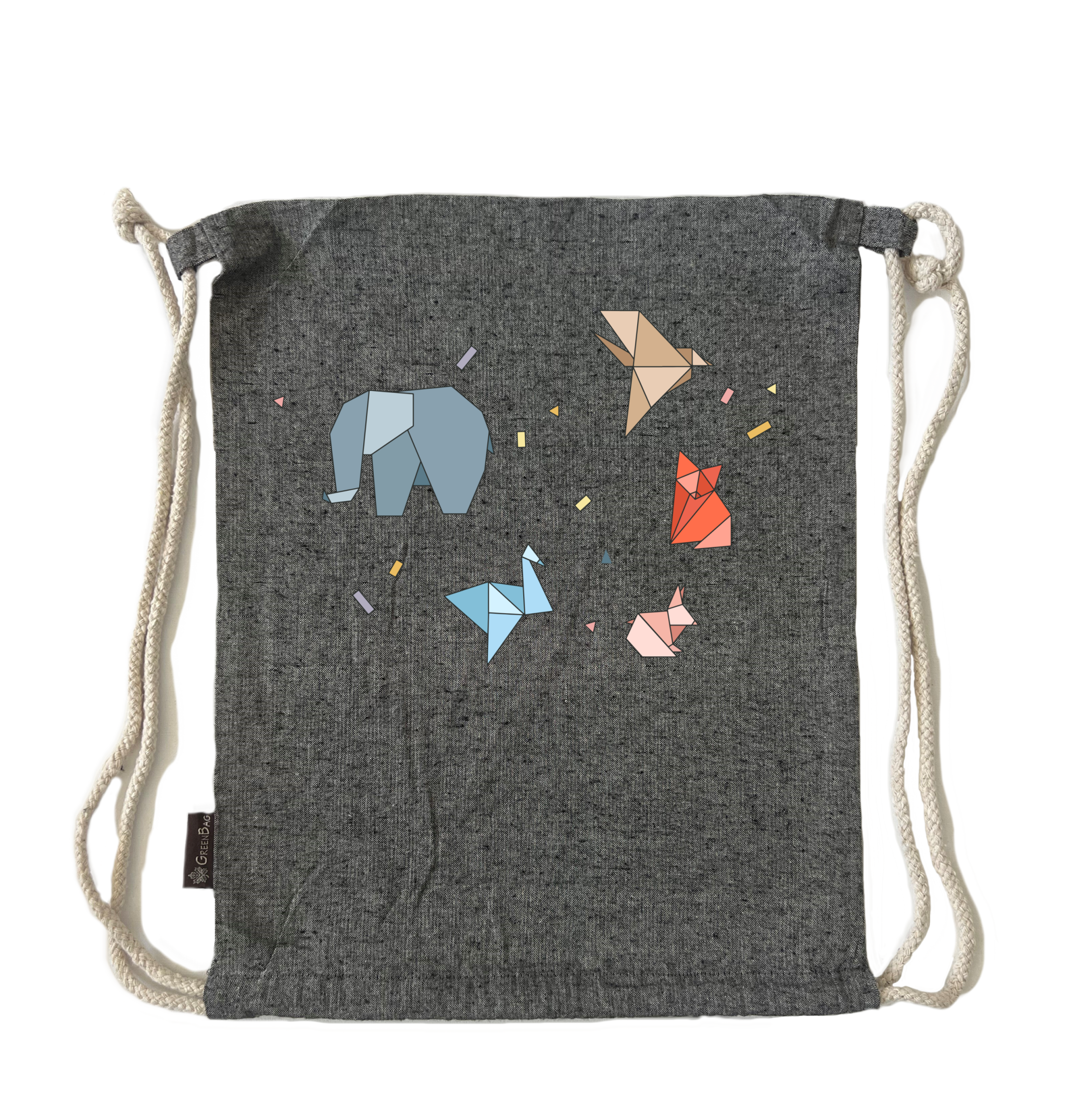 תיק שרוך אוריגמי חיות