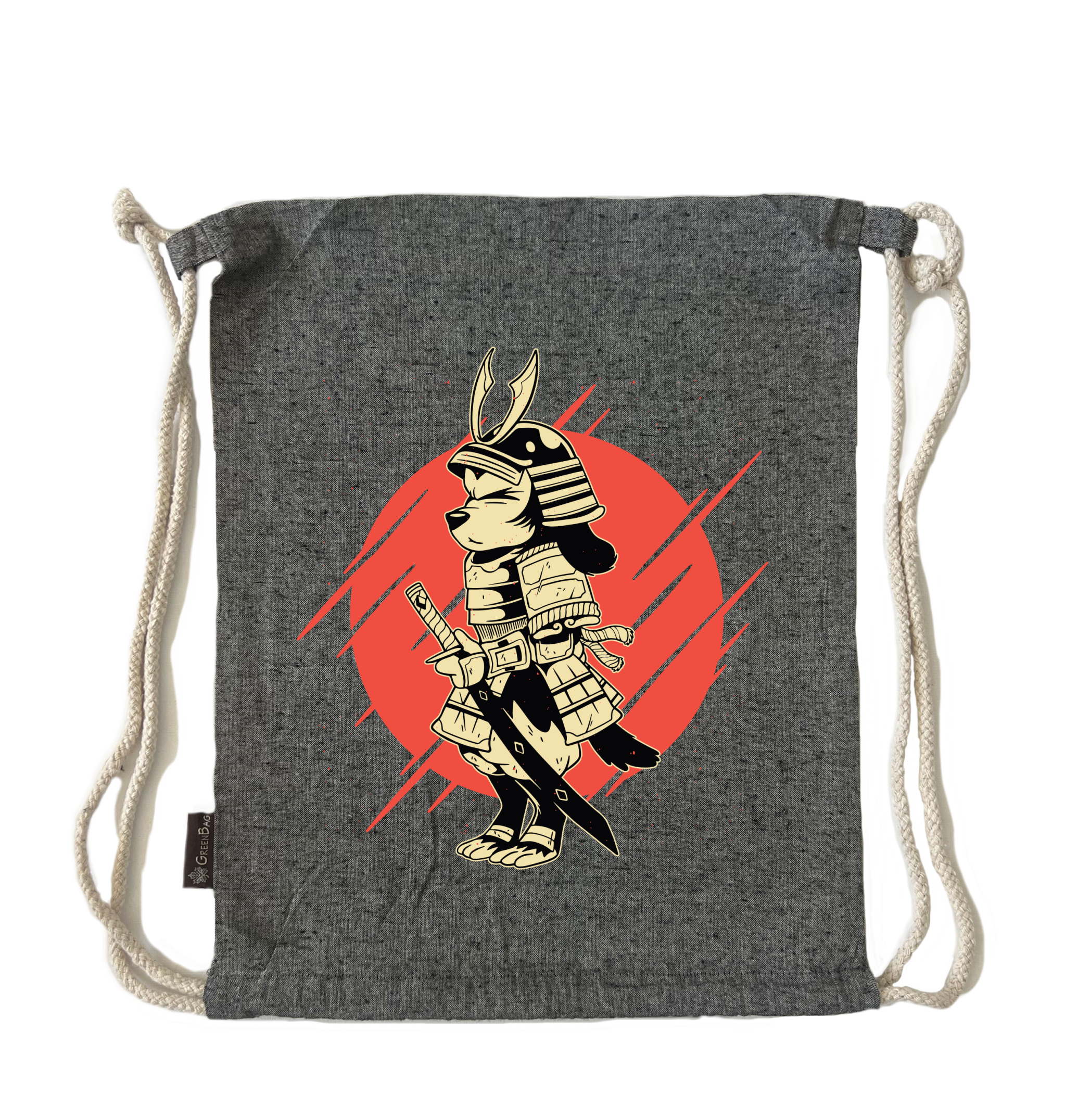 תיק שרוך כלב סמוראי