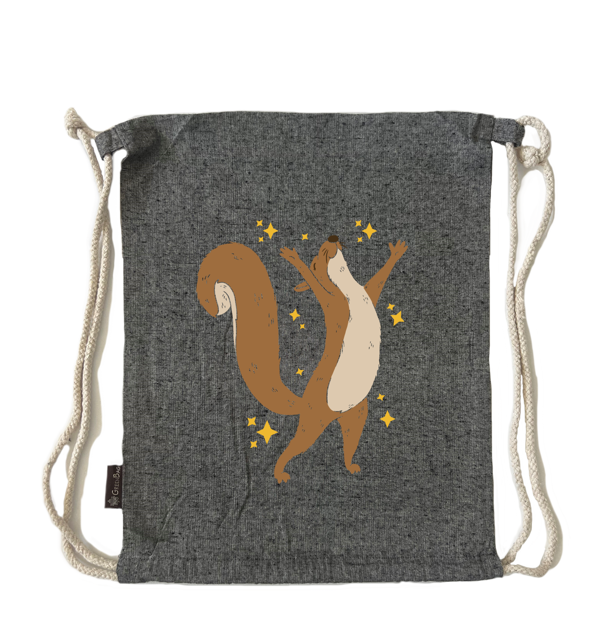 תיק שרוך סנאי שמח