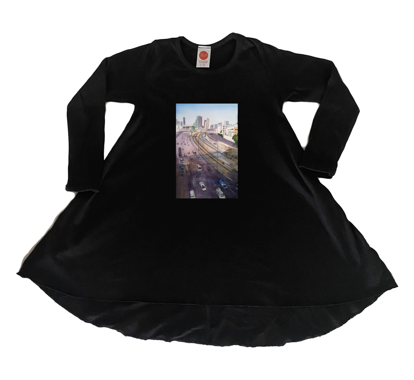 שמלה TLV watercolor