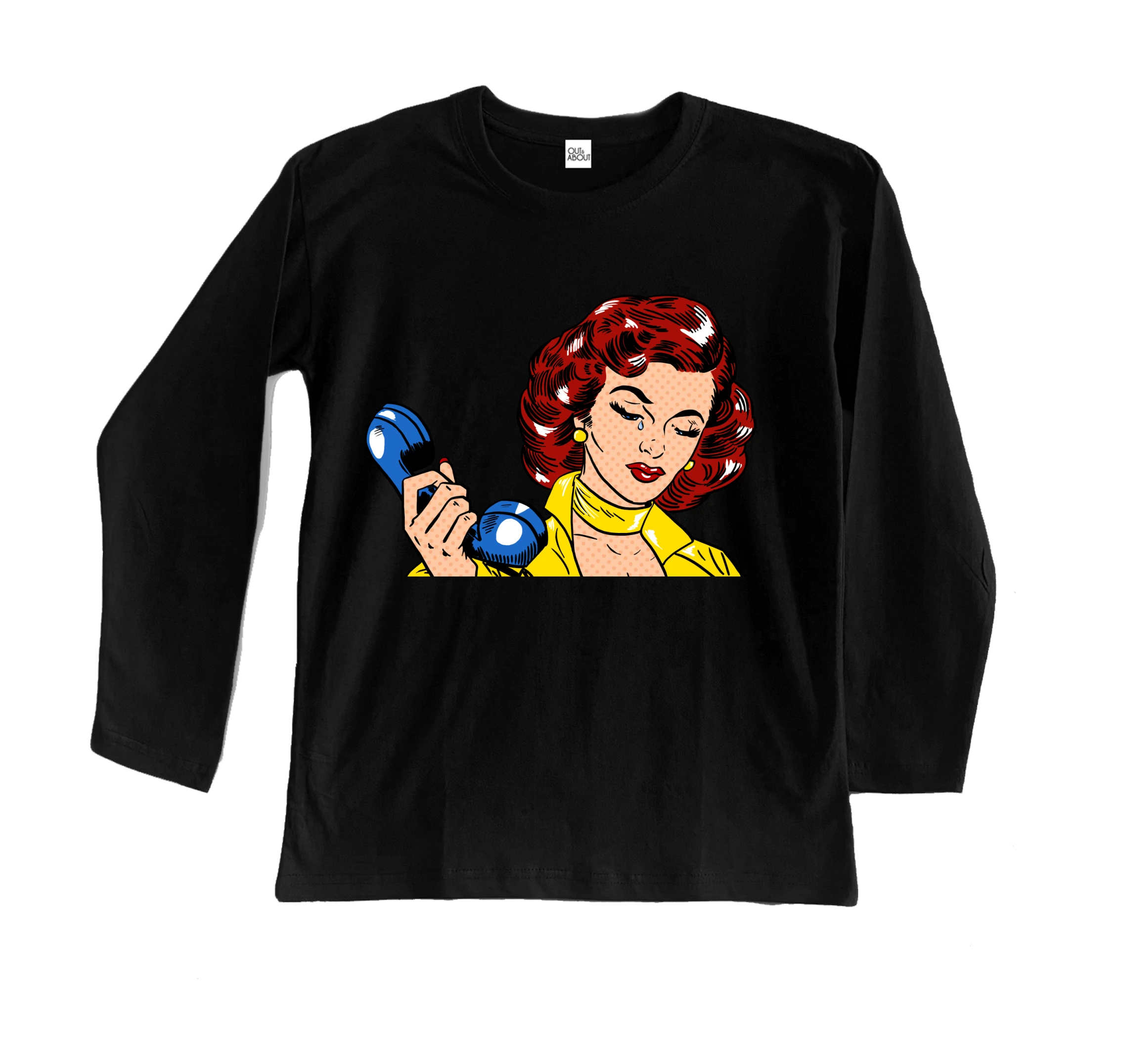 חולצה ארוכה פופ ארט 1 חולצה ארוכה פופ ארט 1