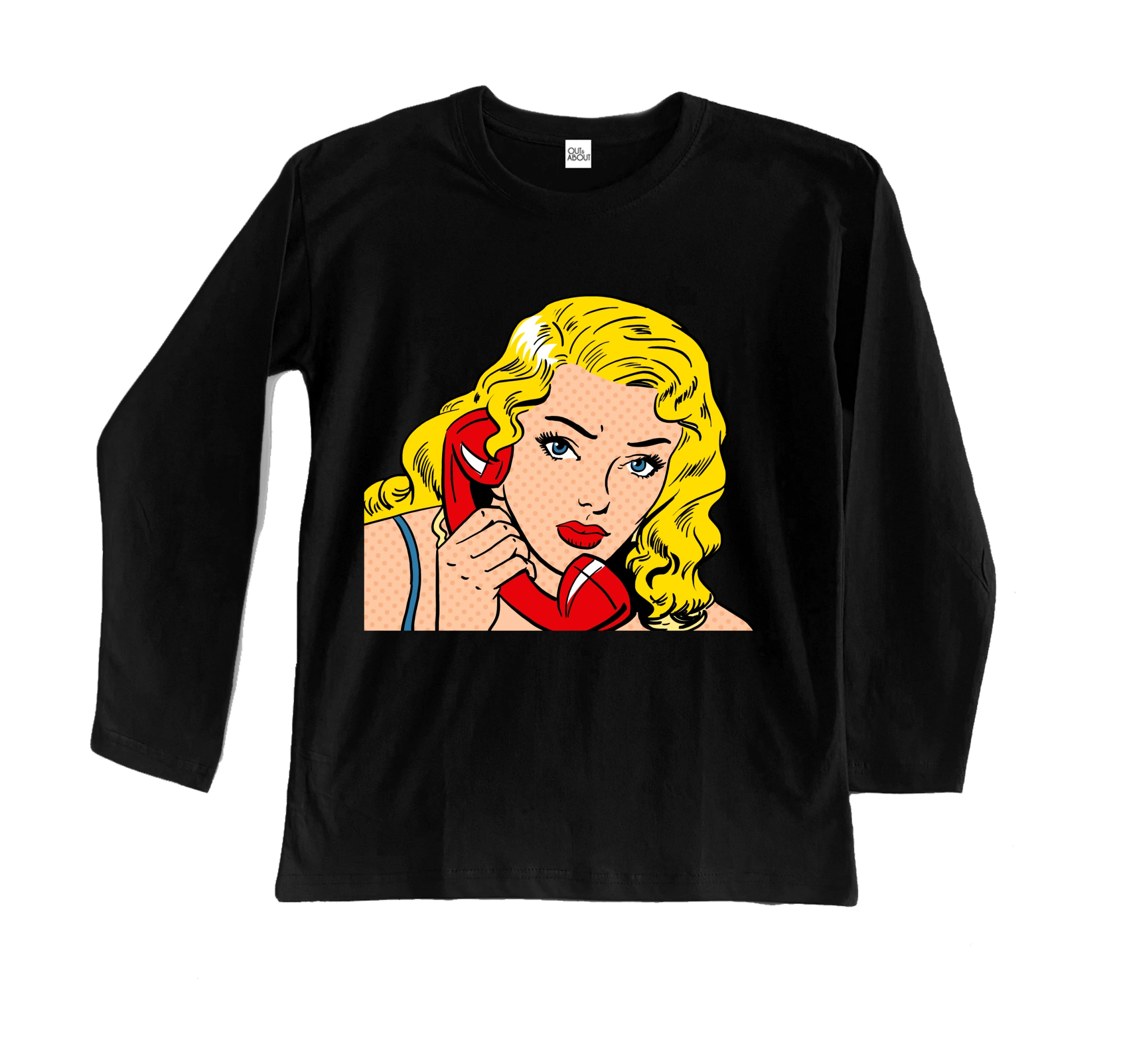 חולצה ארוכה פופ ארט 5 חולצה ארוכה פופ ארט 5