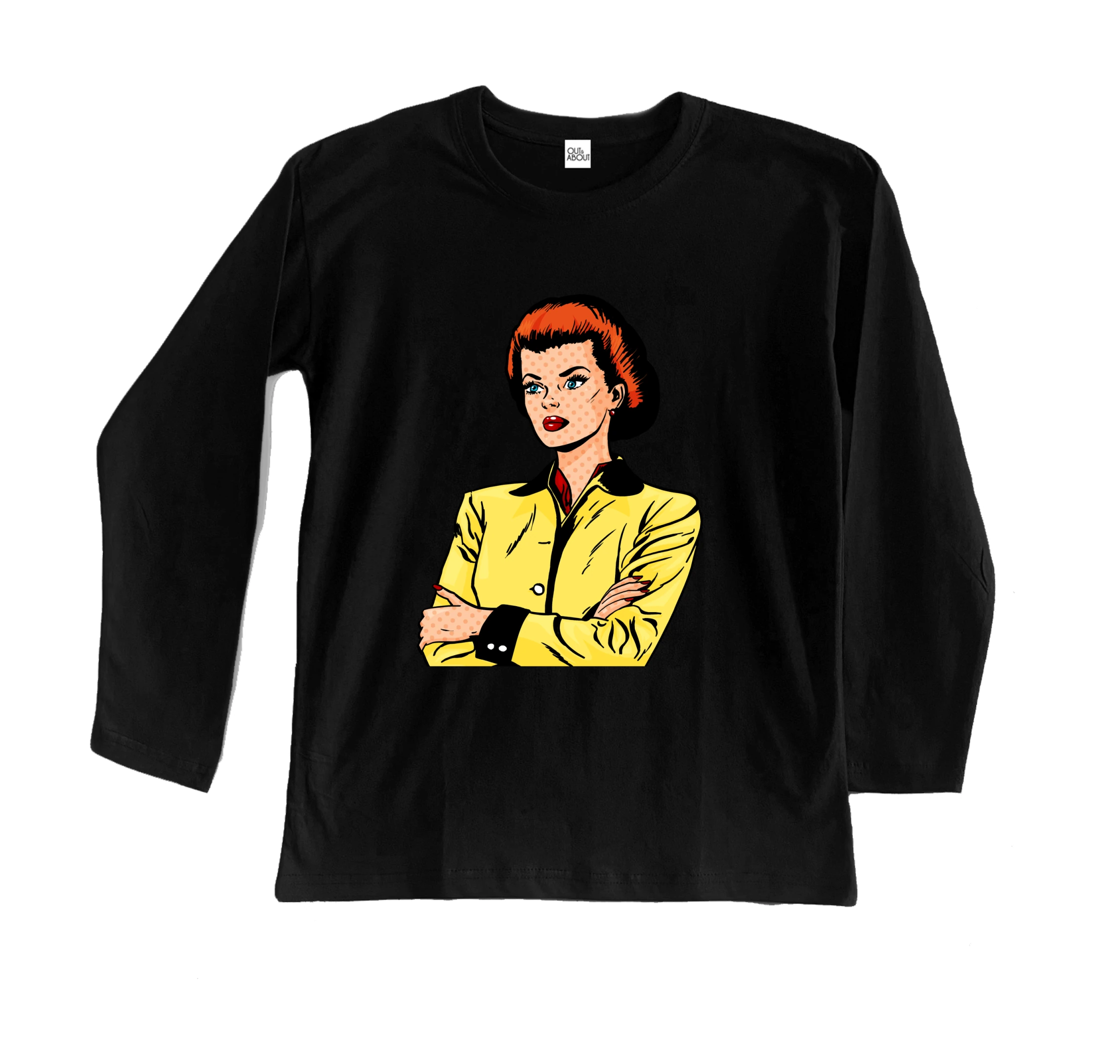 חולצה ארוכה פופ ארט 8 חולצה ארוכה פופ ארט 8