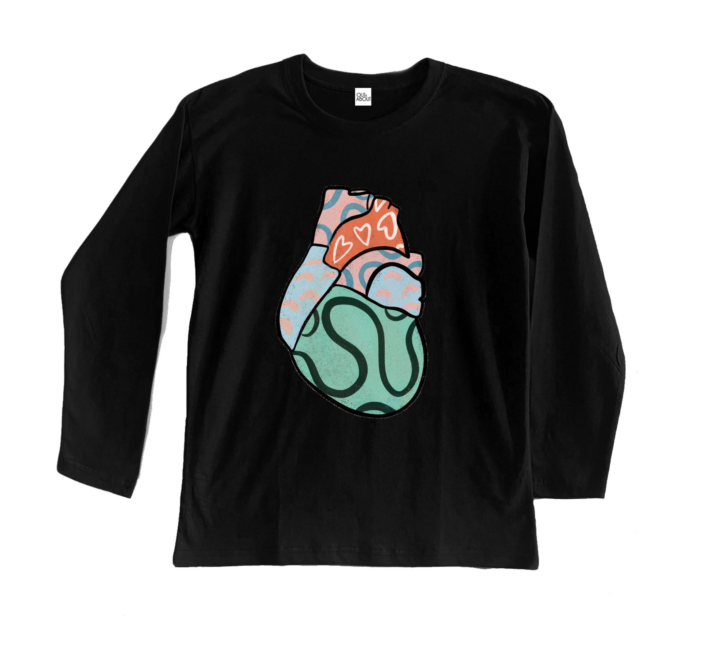 בייסיק ארוך grafitti heart בייסיק ארוך grafitti heart