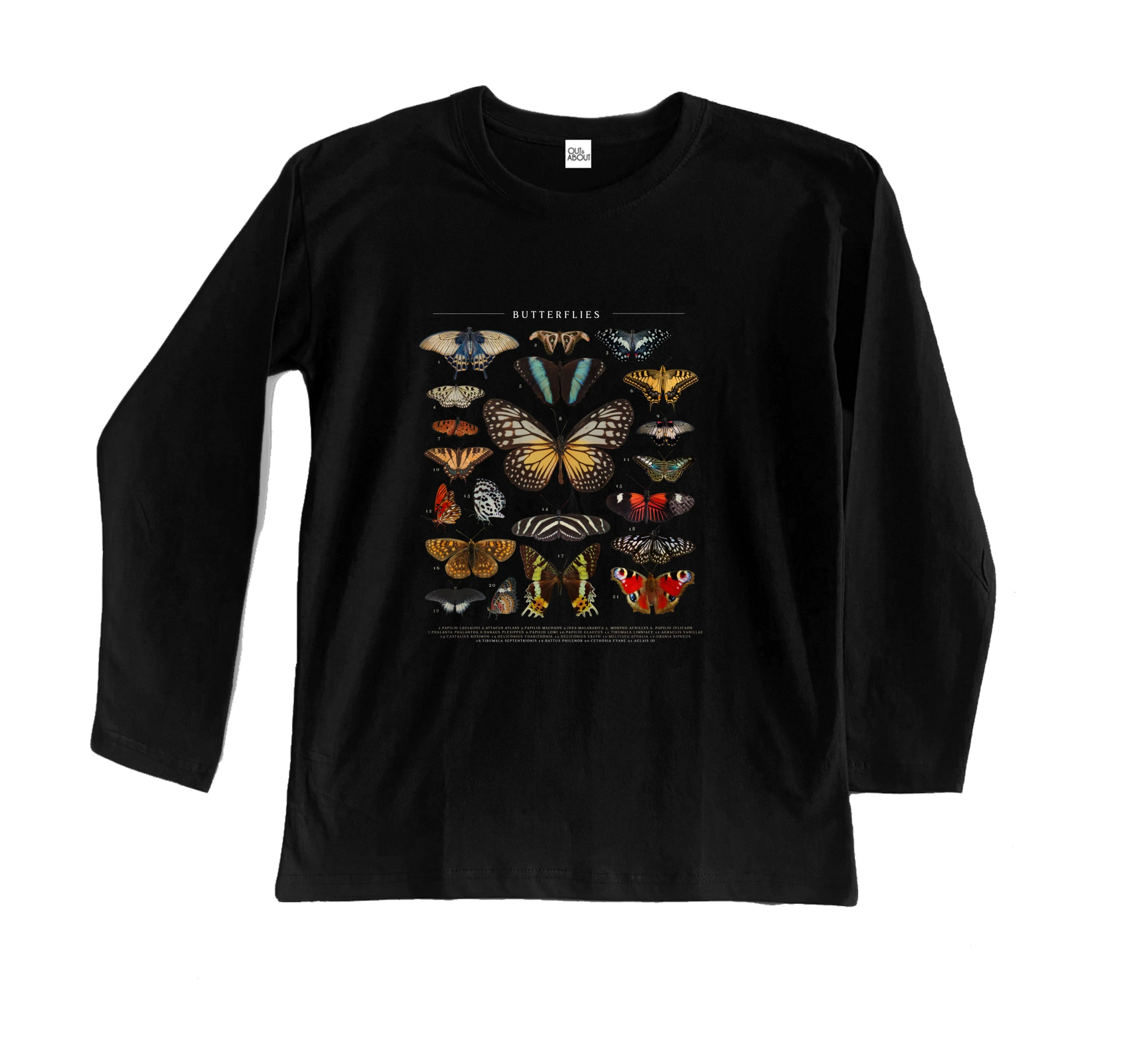 חולצה ארוכה מגדיר פרפרים חולצה ארוכה מגדיר פרפרים