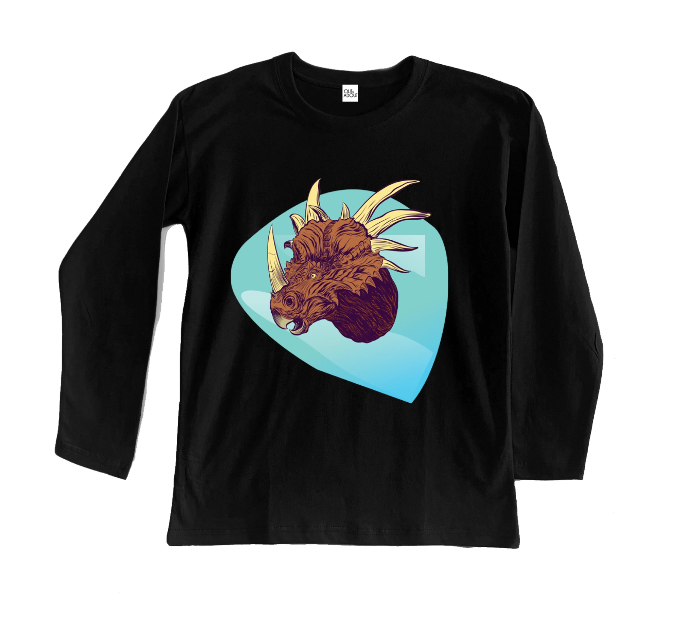 חולצה ארוכה דינוזאור טריצרטופס