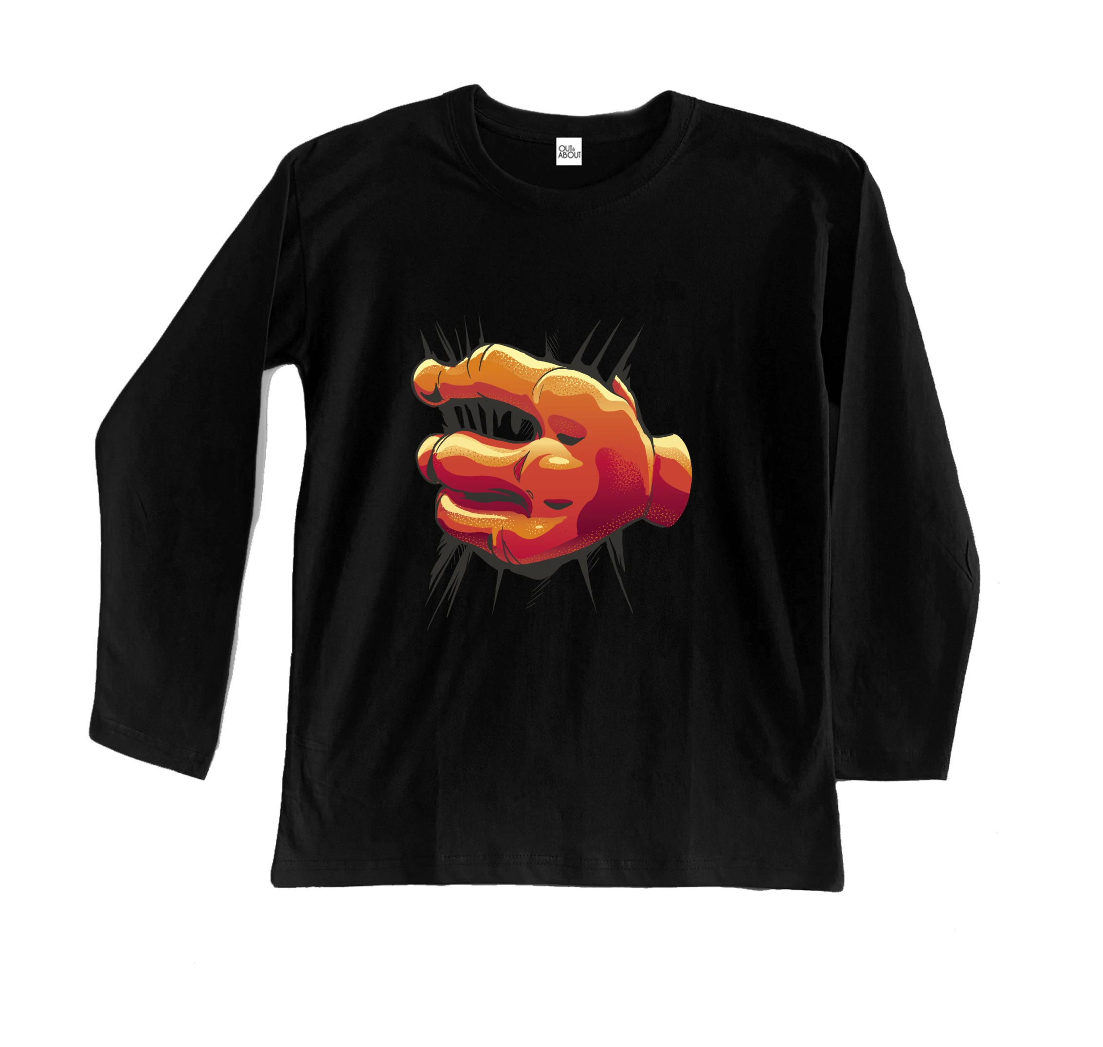 חולצה ארוכה יד של צפרדע חולצה ארוכה יד של צפרדע