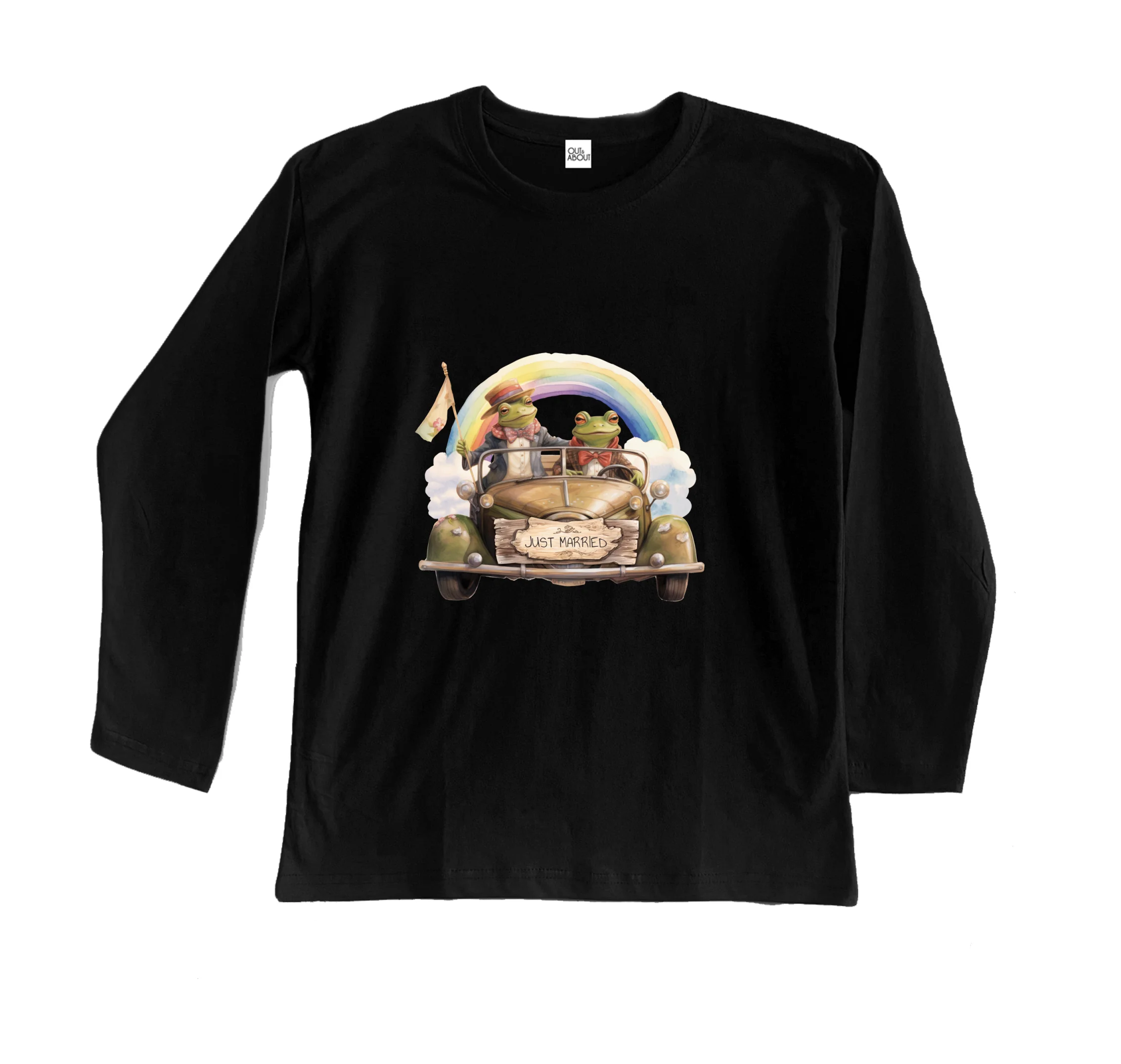 חולצה ארוכה just married חולצה ארוכה just married