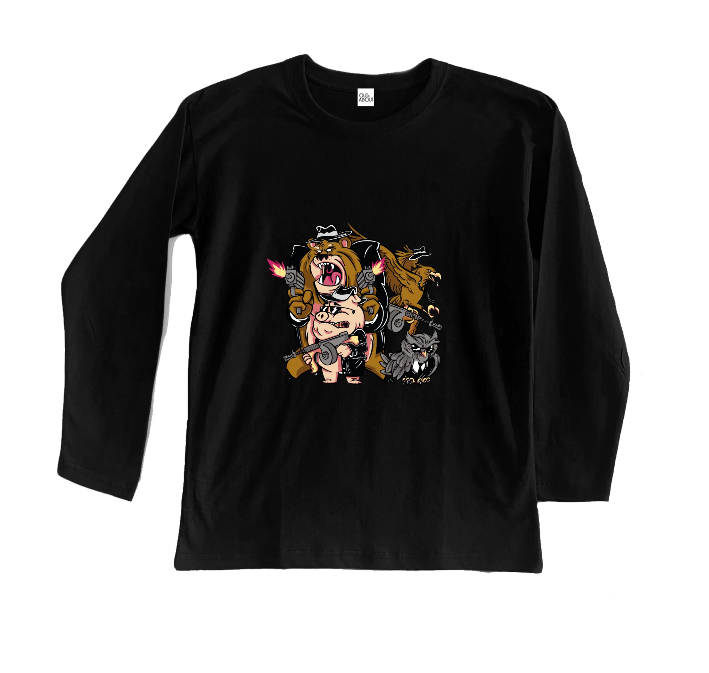 חולצה ארוכה מאפיה של חיות חולצה ארוכה מאפיה של חיות