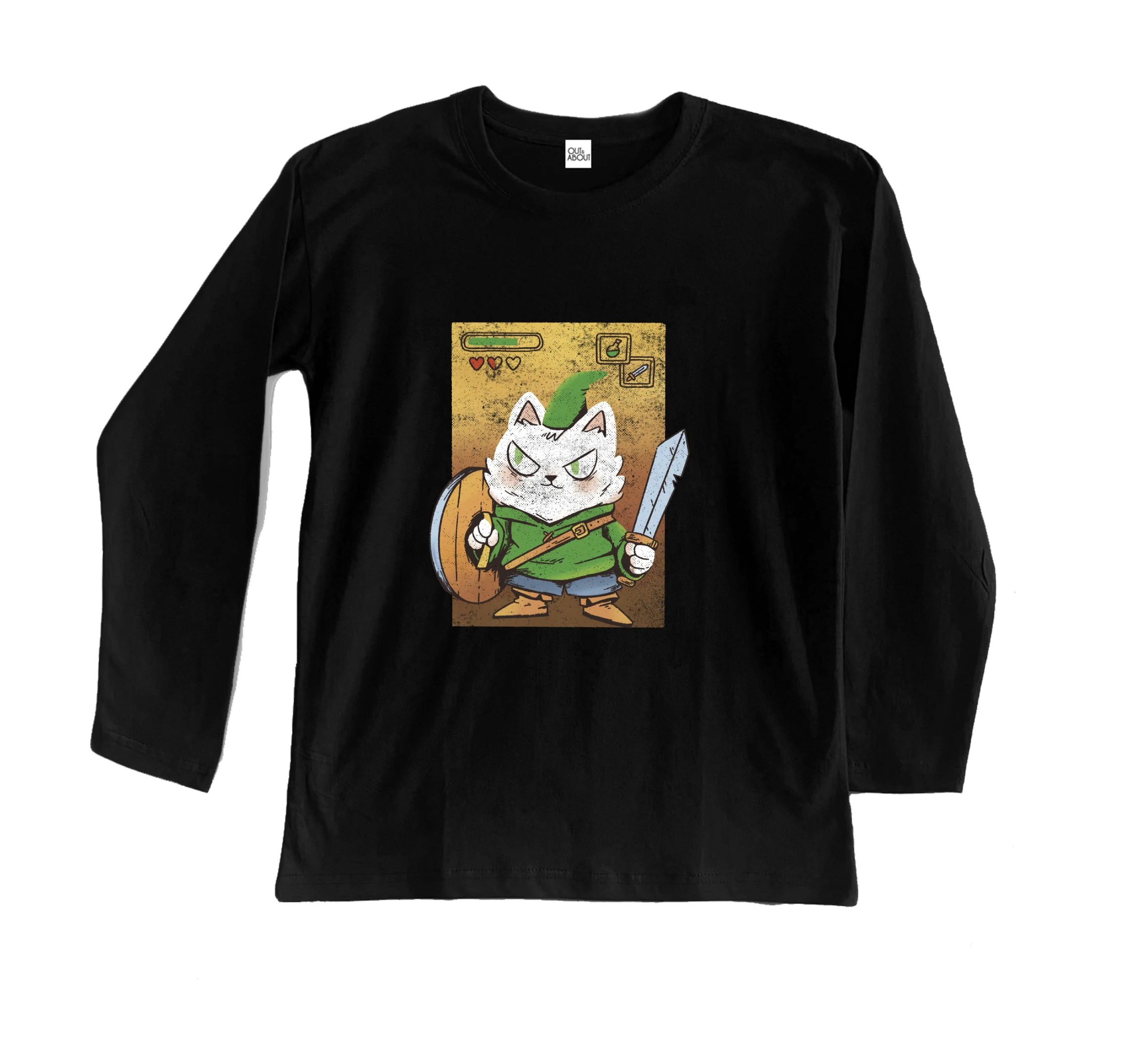 חולצה ארוכה קאט-לינק: הלוחם החתולי חולצה ארוכה קאט-לינק: הלוחם החתולי