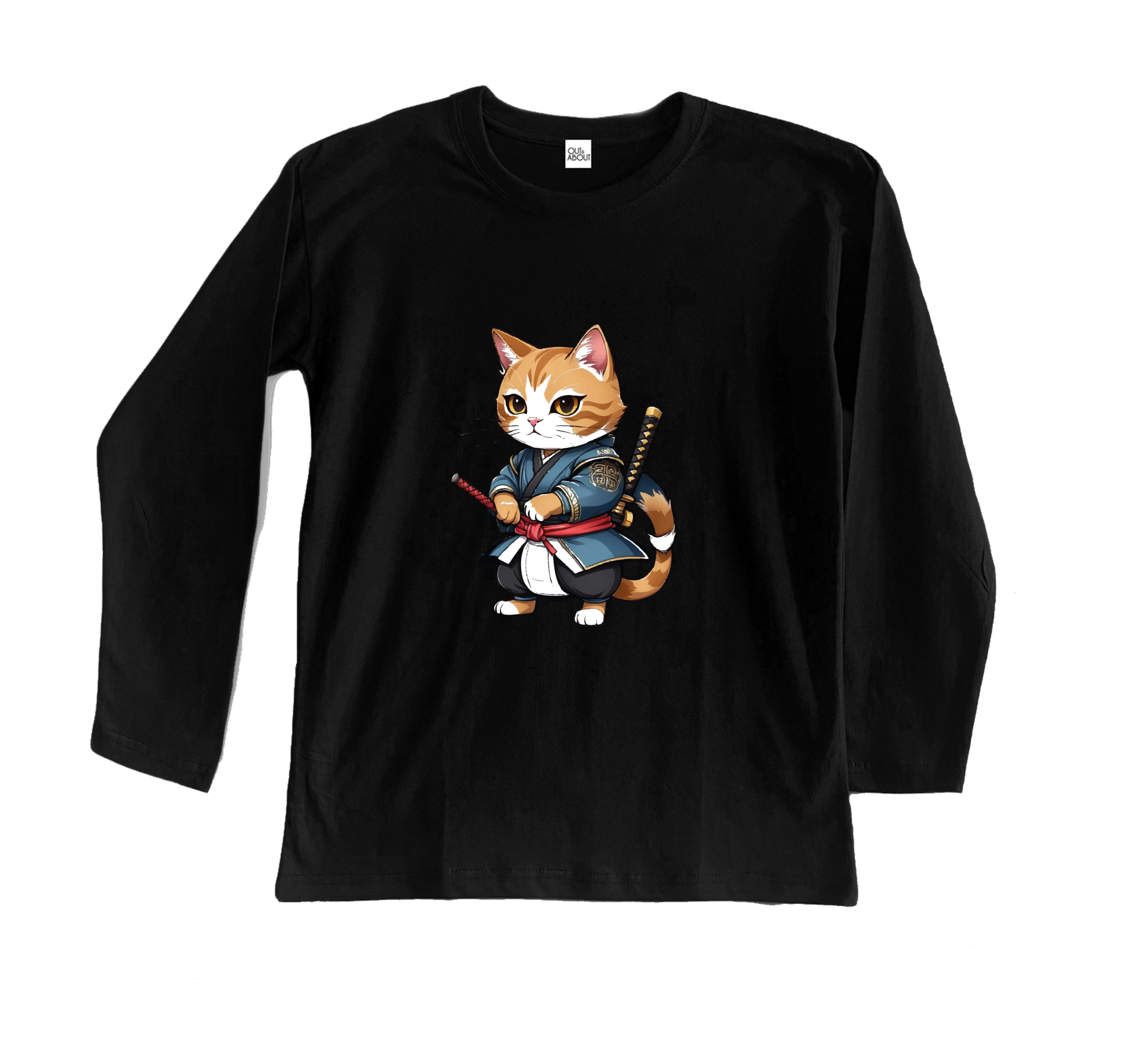 חולצה ארוכה ninja cat