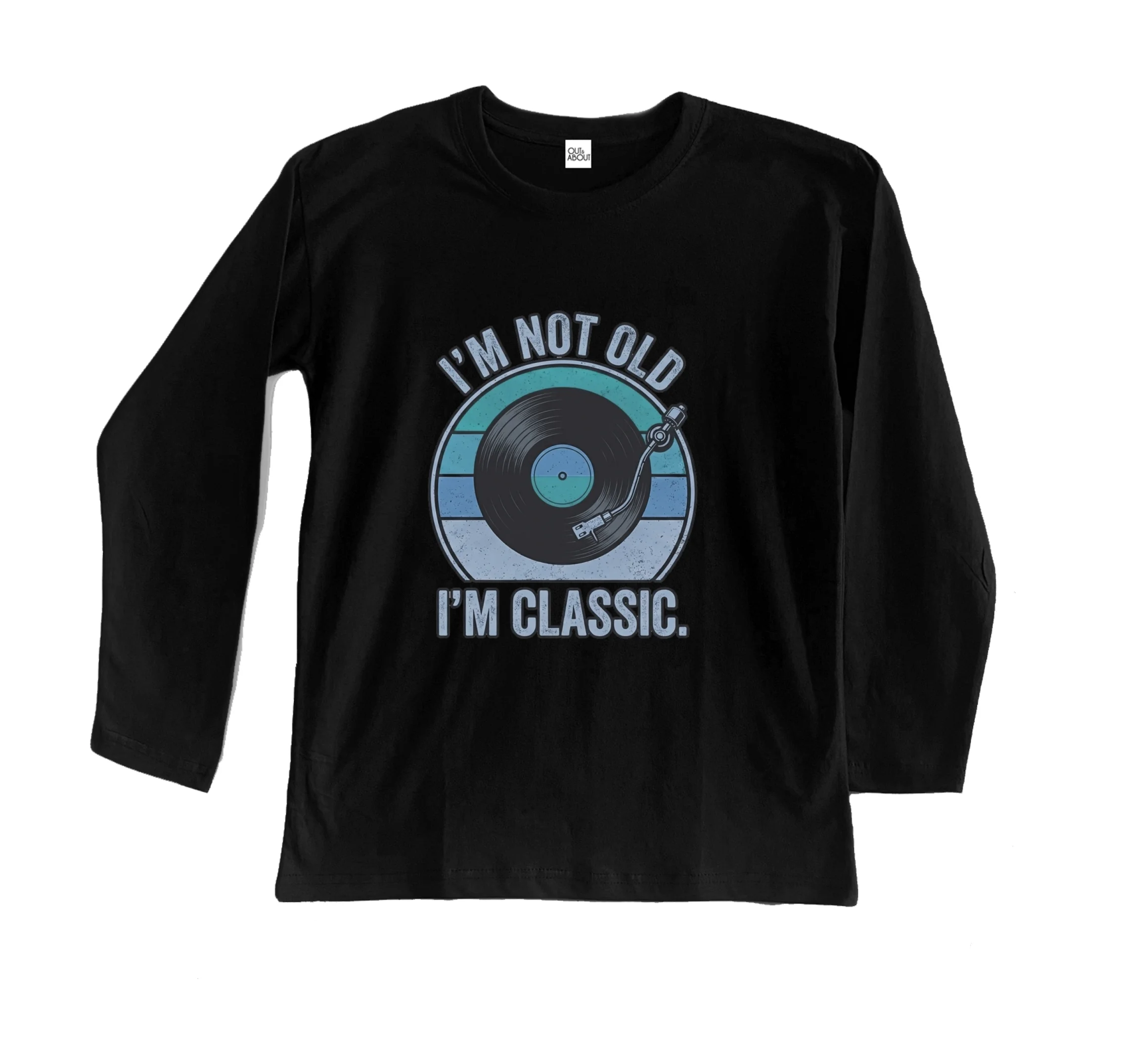חולצה ארוכה not old classic vinyl חולצה ארוכה not old classic vinyl