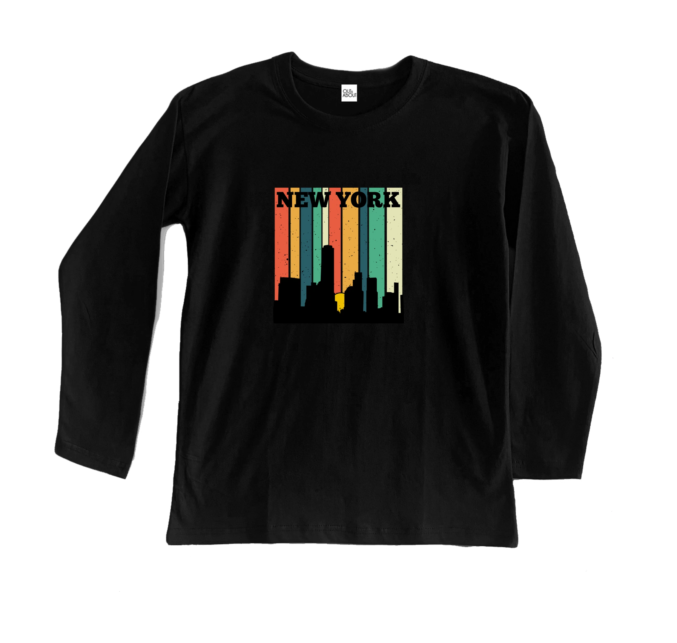 חולצה ארוכה ניו יורק בשקיעה