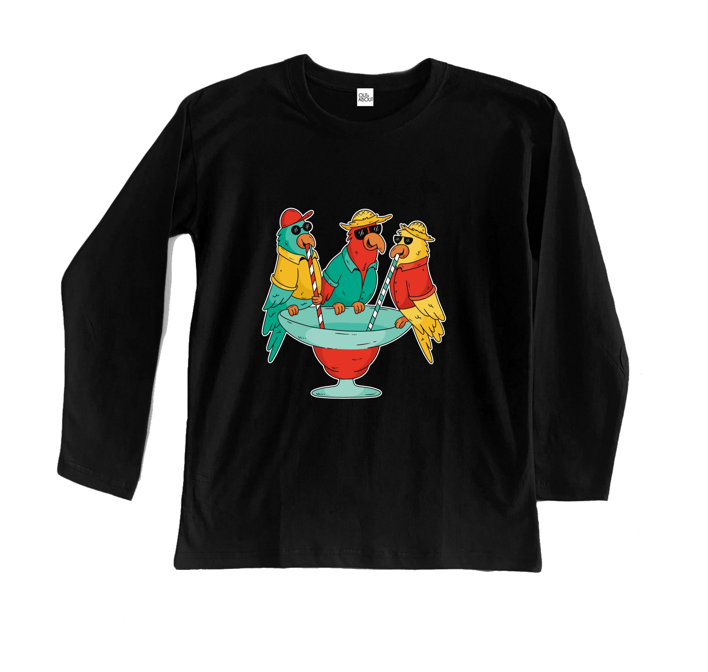 חולצה ארוכה קוקטייל תוכי חולצה ארוכה קוקטייל תוכי