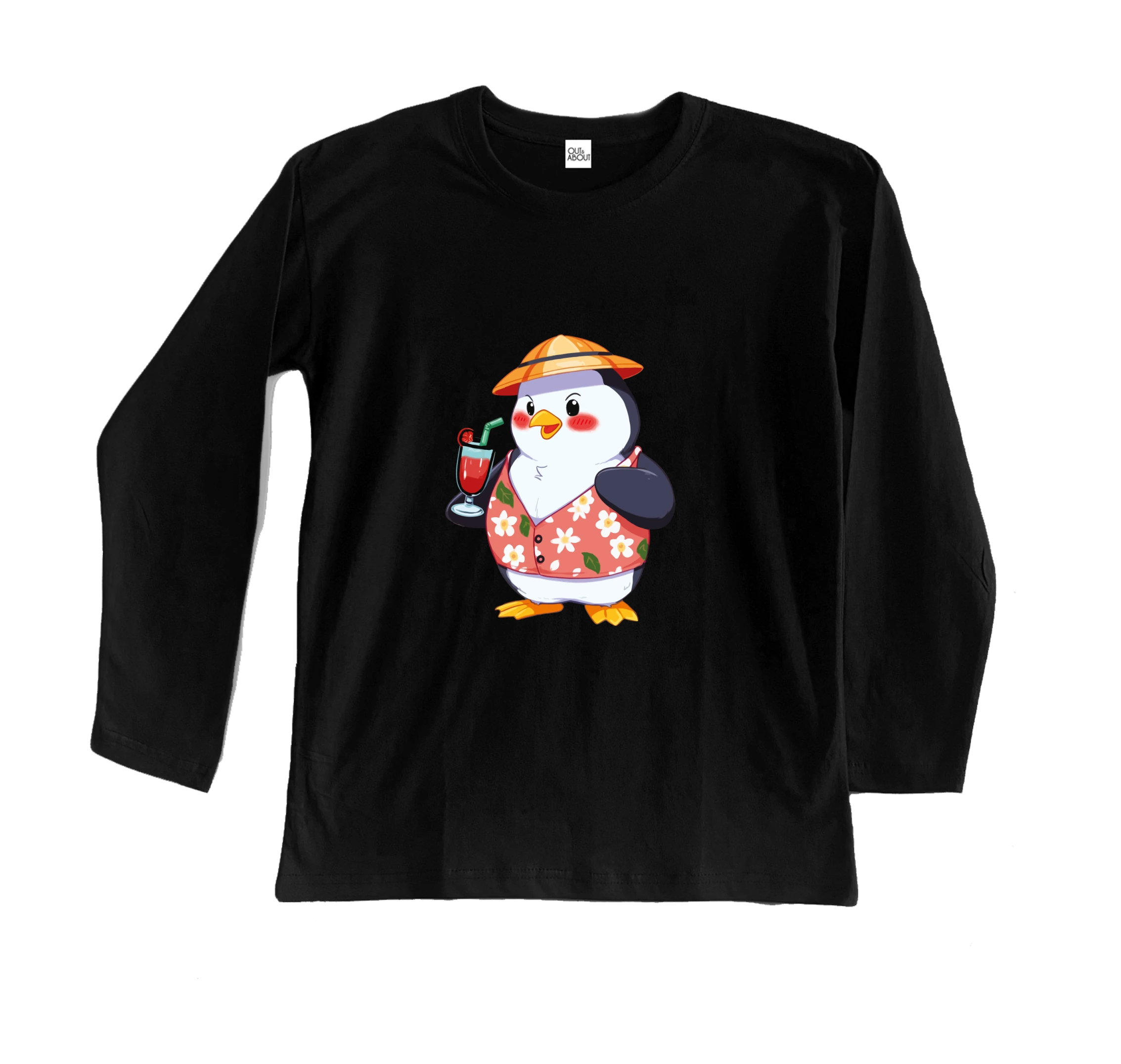 חולצה ארוכה פינגווין הוואי קוקטייל חולצה ארוכה פינגווין הוואי קוקטייל