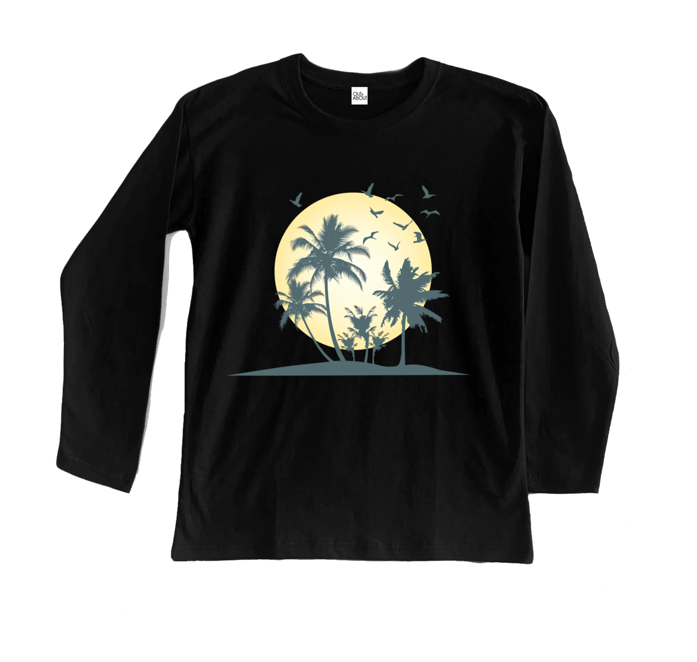 חולצה ארוכה חוף דקלים חולצה ארוכה חוף דקלים