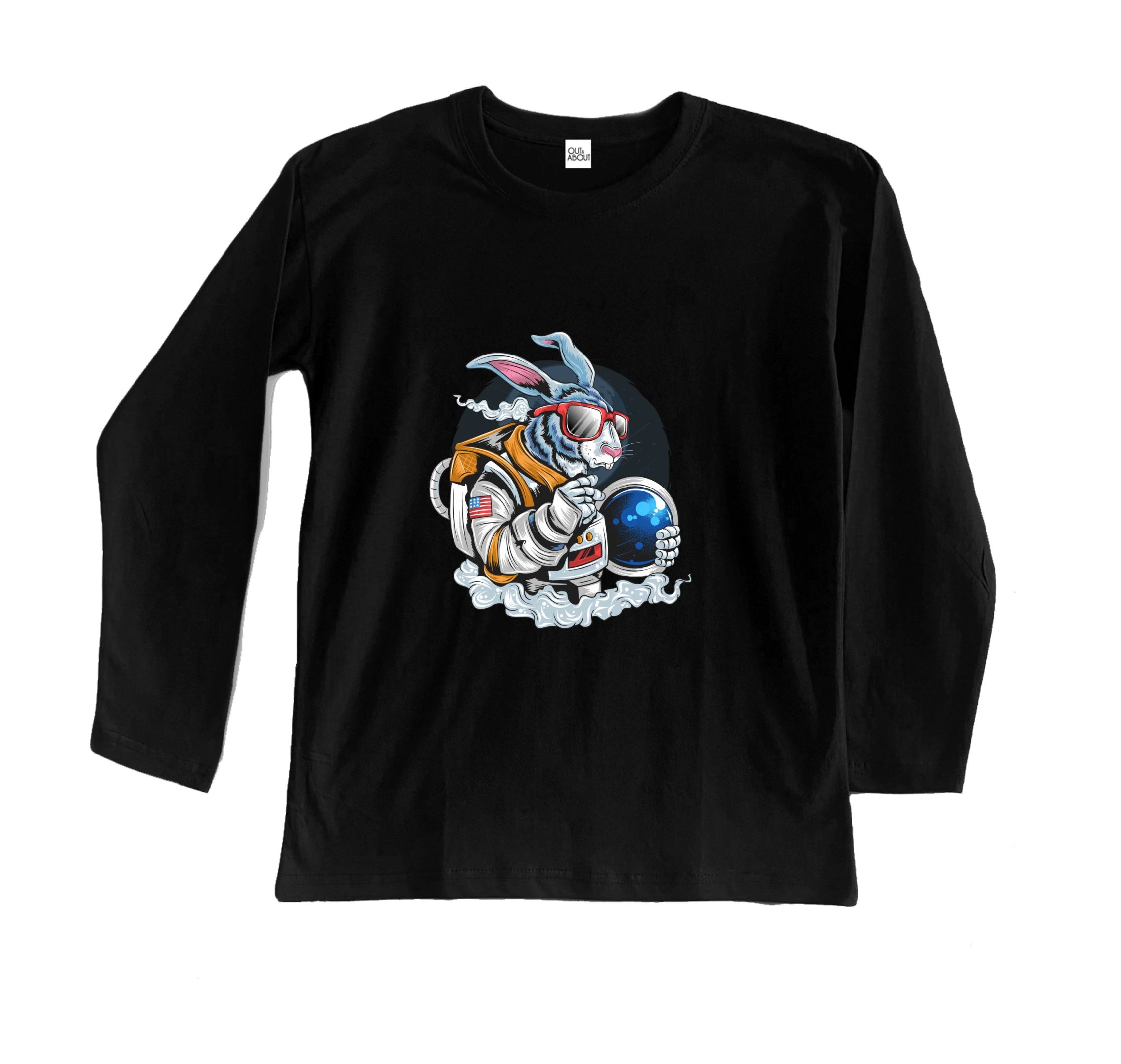 חולצה ארוכה ארנב אסטרונאוט חולצה ארוכה ארנב אסטרונאוט