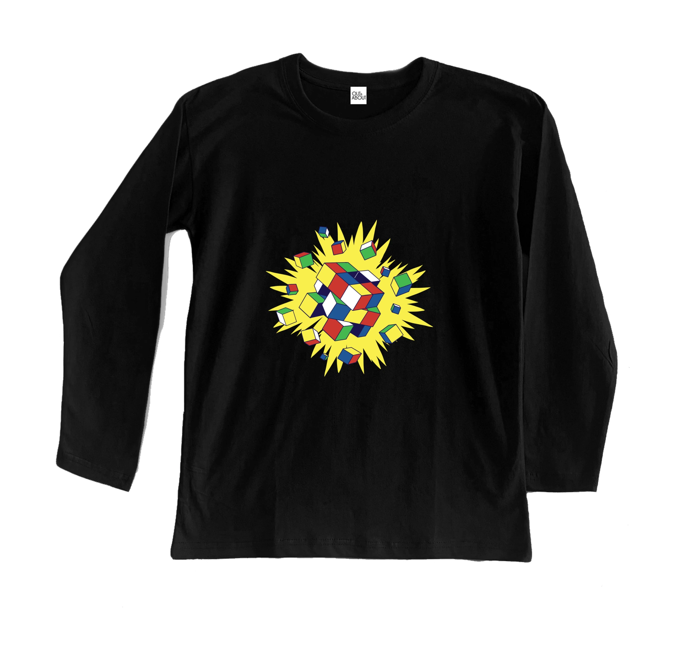 חולצה ארוכה קובייה הונגרית מתפוצצת חולצה ארוכה קובייה הונגרית מתפוצצת