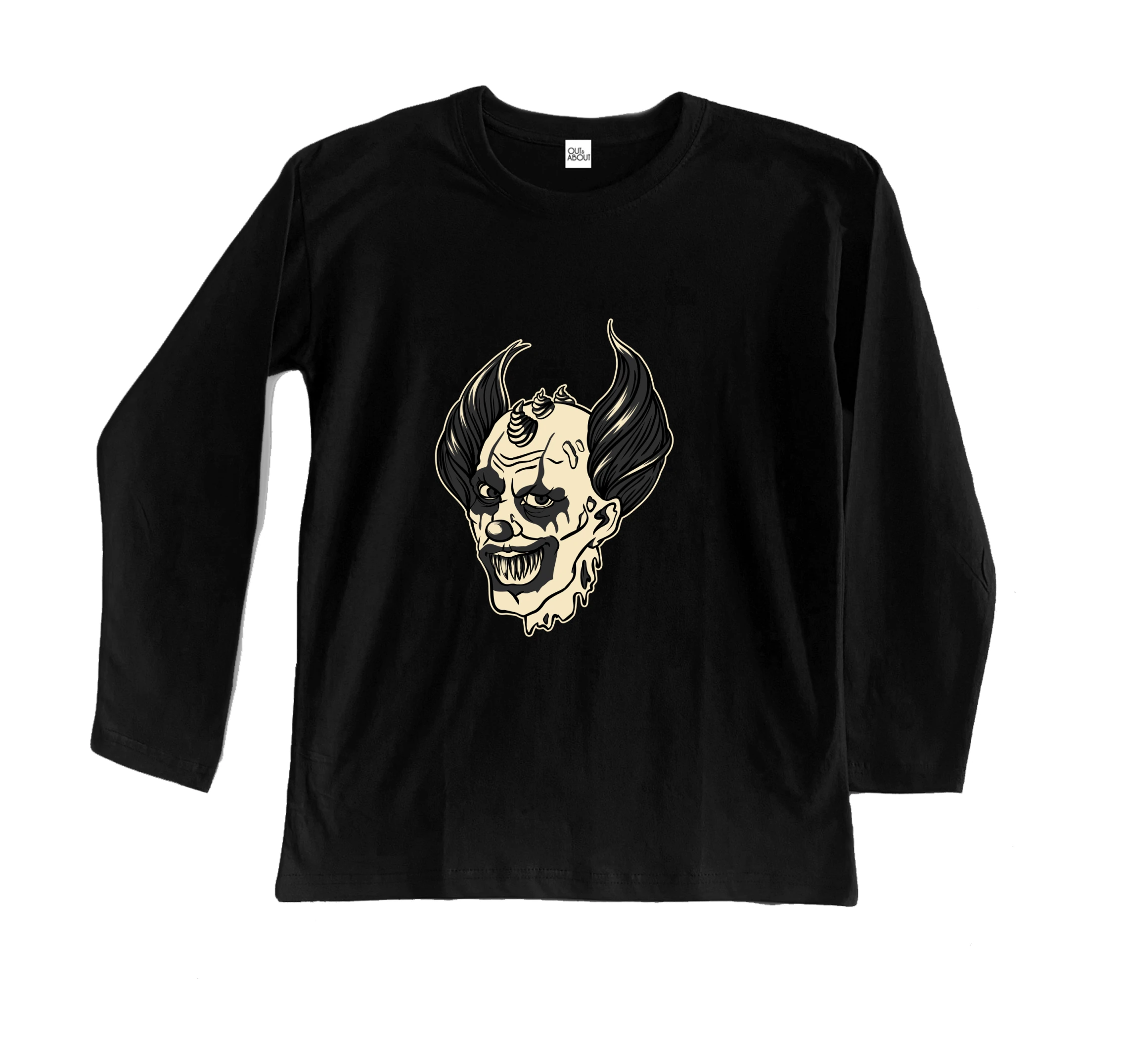 חולצה ארוכה ליצן מפחיד חולצה ארוכה ליצן מפחיד