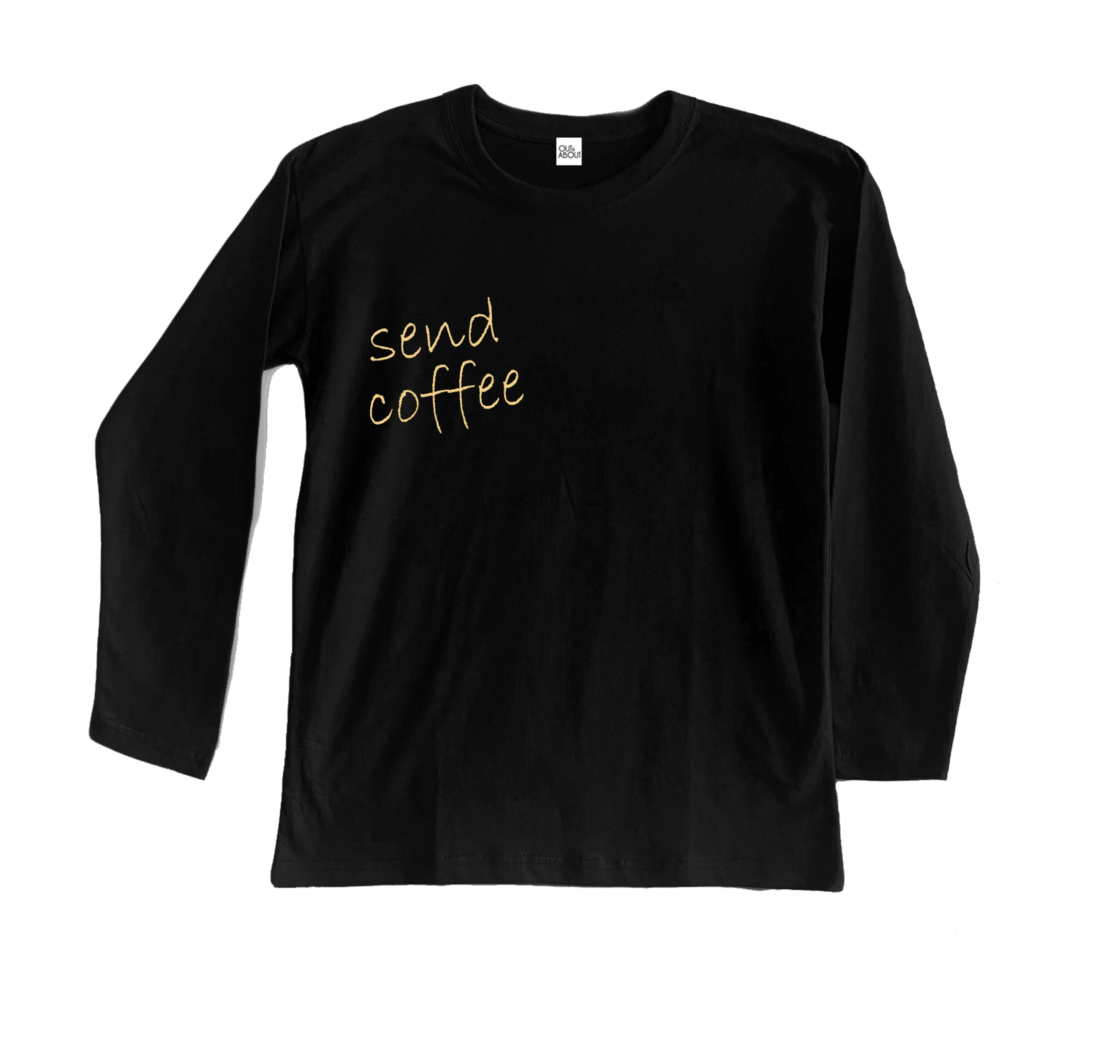 חולצה ארוכה send coffee חולצה ארוכה send coffee