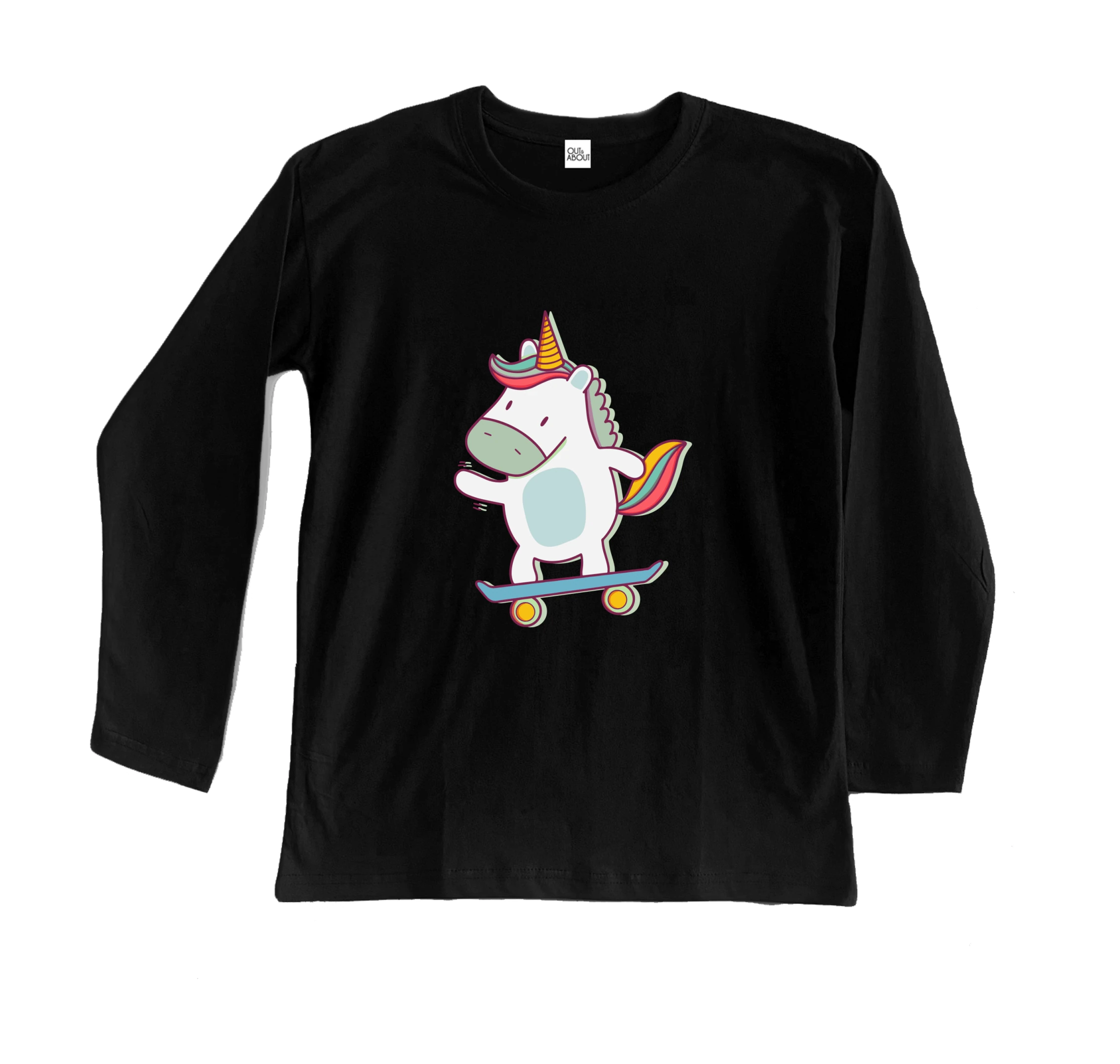 חולצה ארוכה חד קרן חמוד חולצה ארוכה חד קרן חמוד