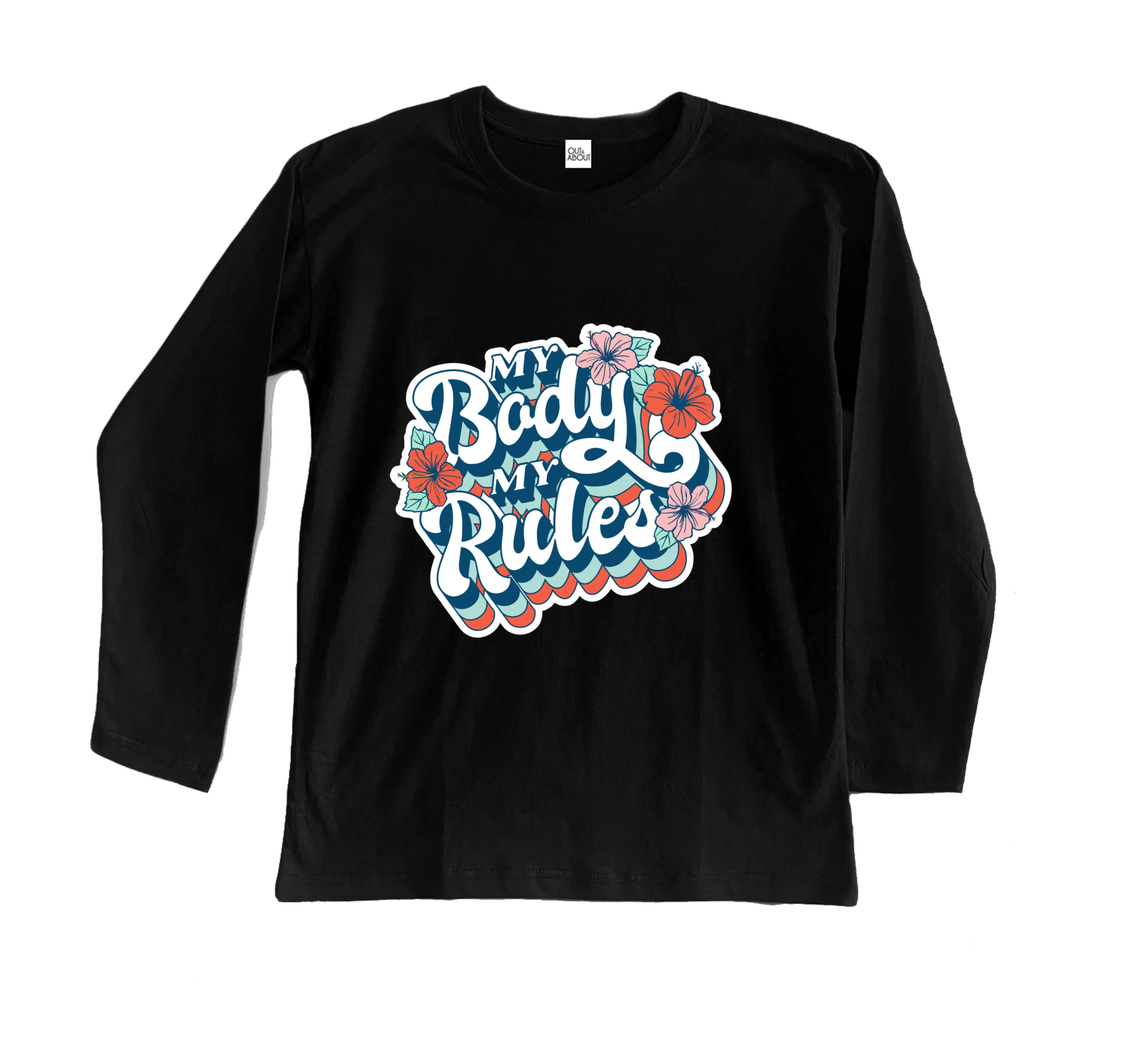 חולצה ארוכה my body my rules חולצה ארוכה my body my rules