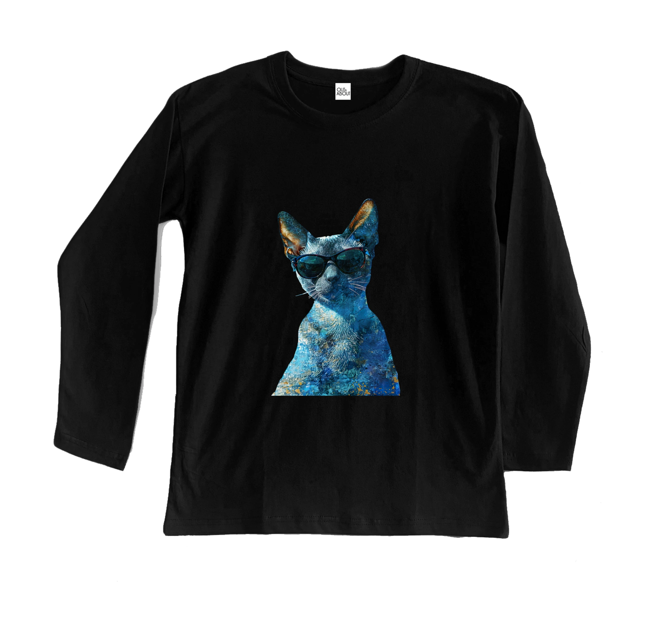 חולצה ארוכה cat with glass חולצה ארוכה cat with glass