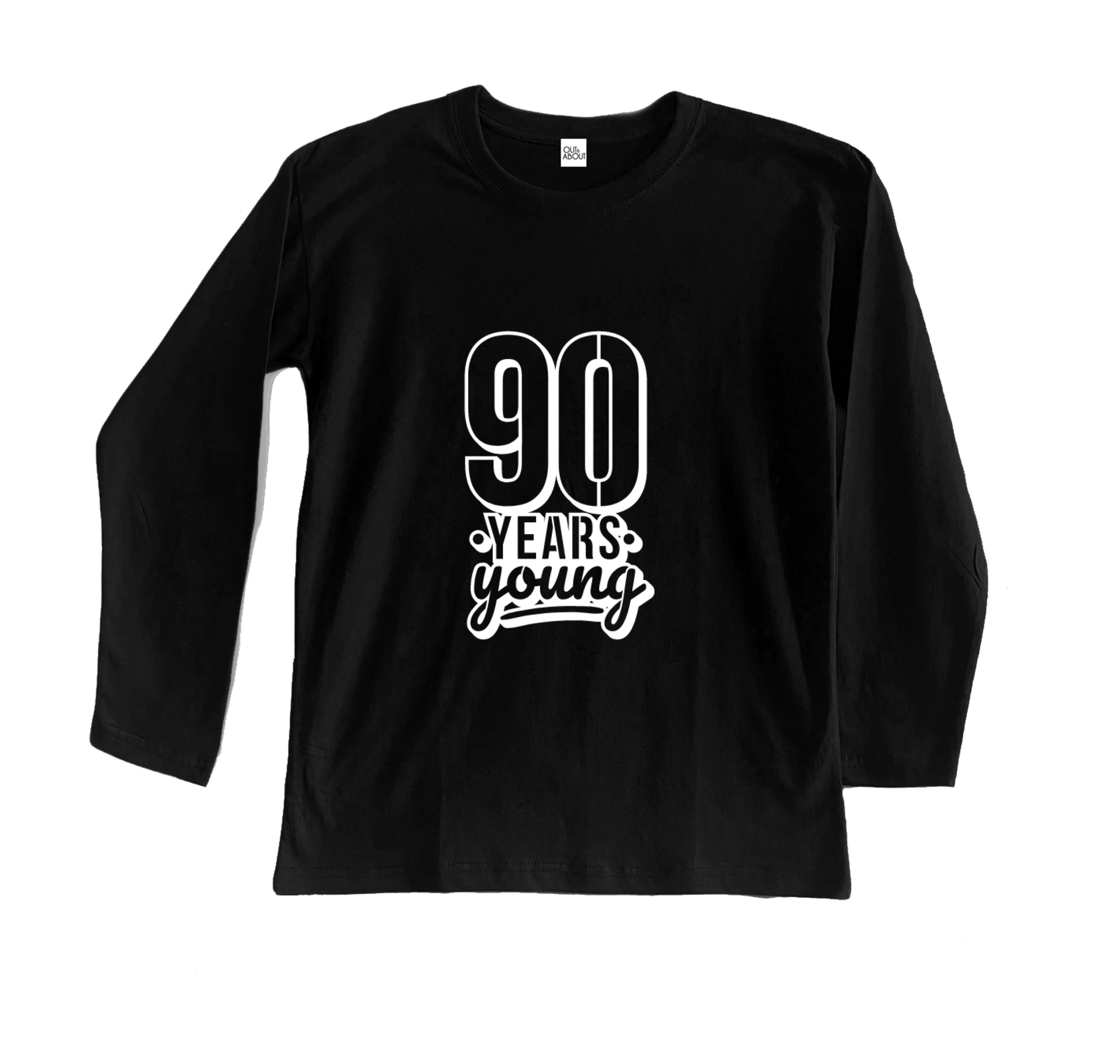 חולצה ארוכה יום הולדת עגול 90 חולצה ארוכה יום הולדת עגול 90