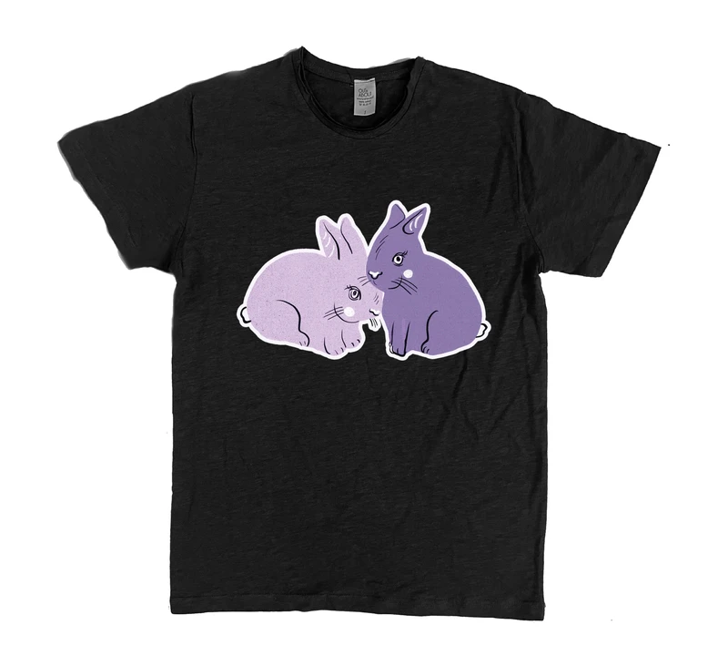 פרמיום טי bunnies Purple
