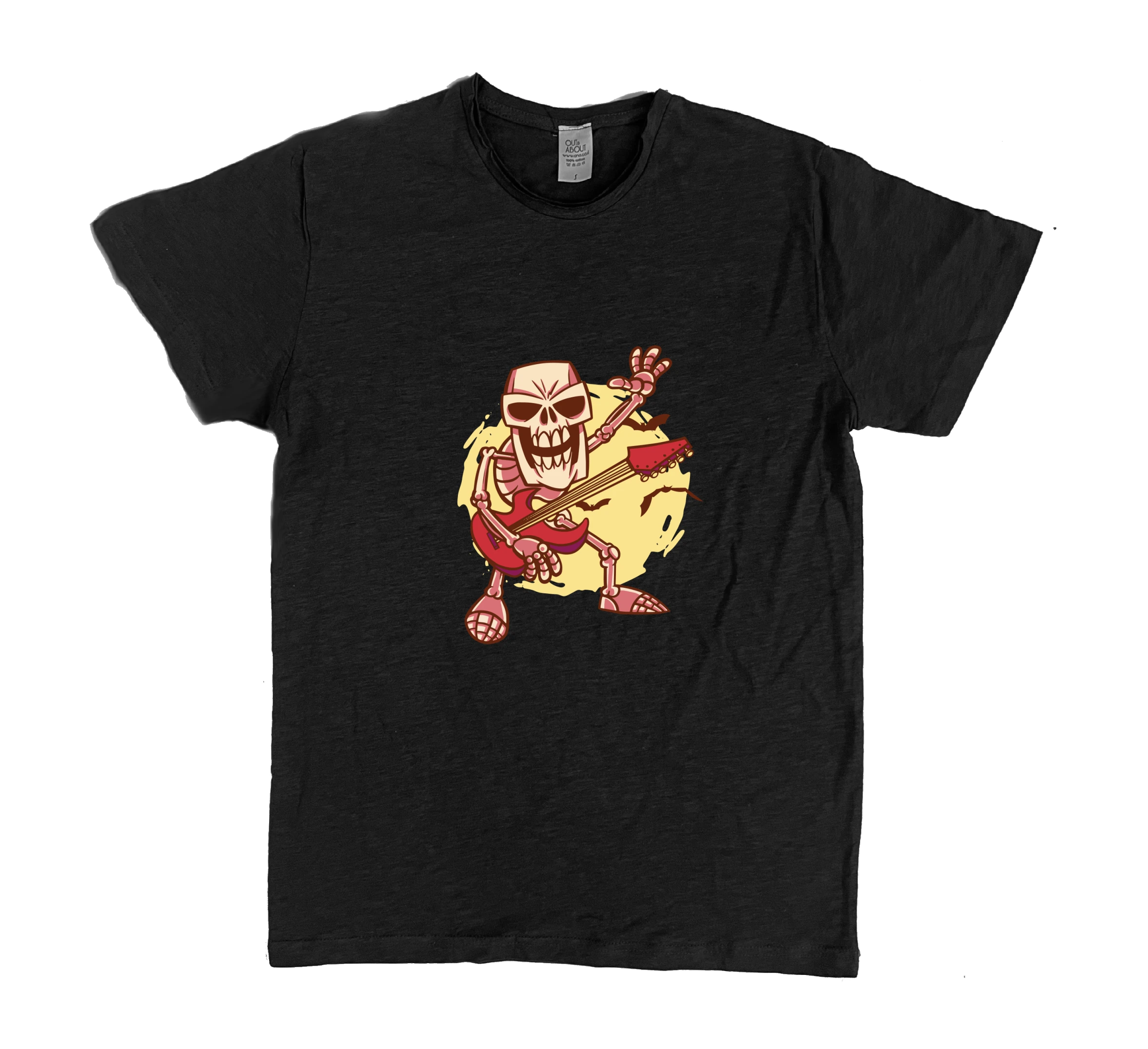 פרמיום טי גיטארה שלד - שחור, XL