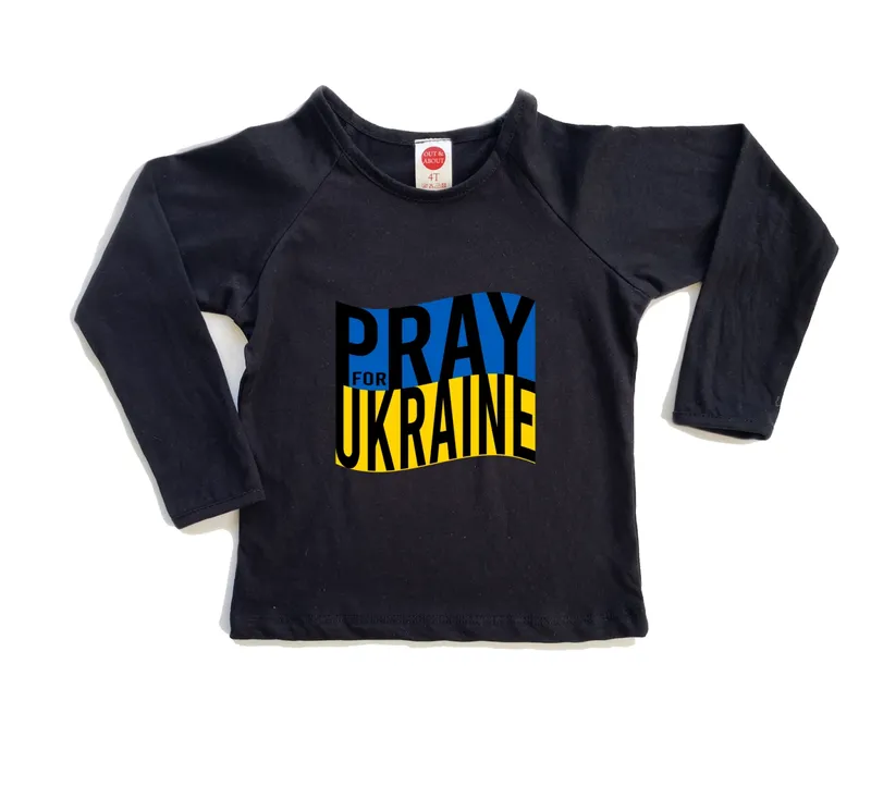 חולצת ילדים pray ukraine