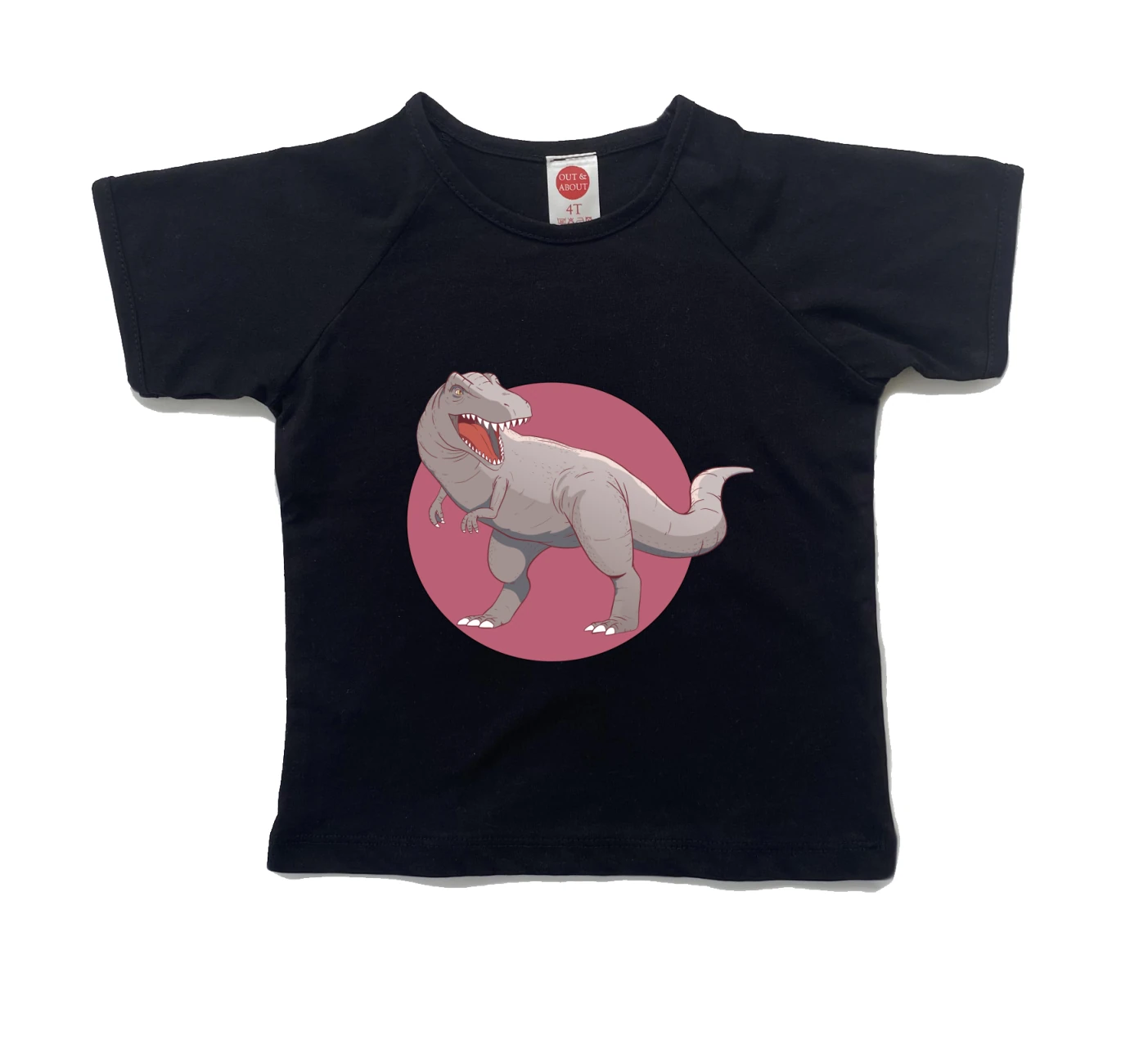 חולצת ילדים טי רקס ורוד