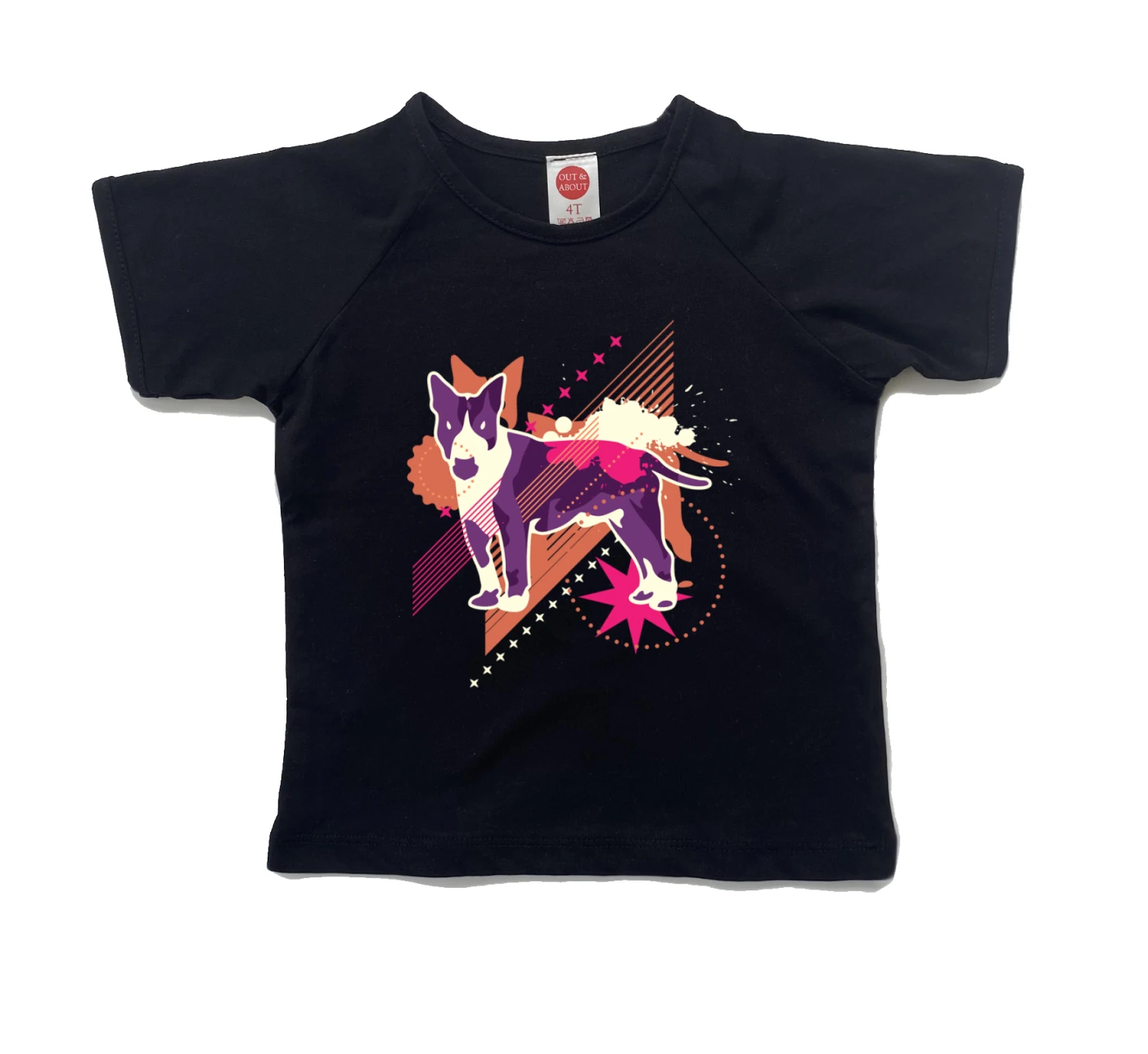 חולצת ילדים כלב רטרו