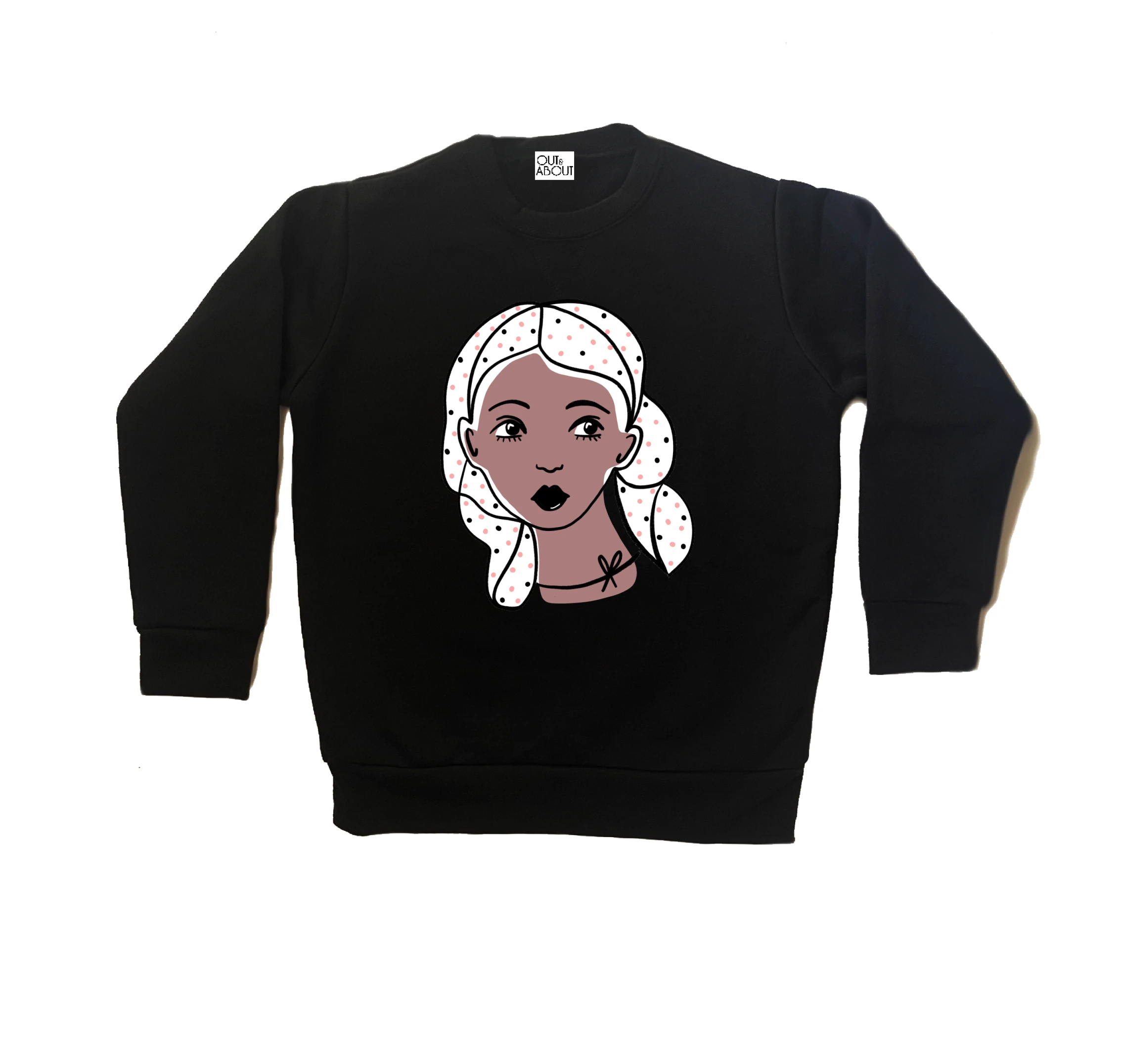 סווטשירט polka dot girl סווטשירט polka dot girl