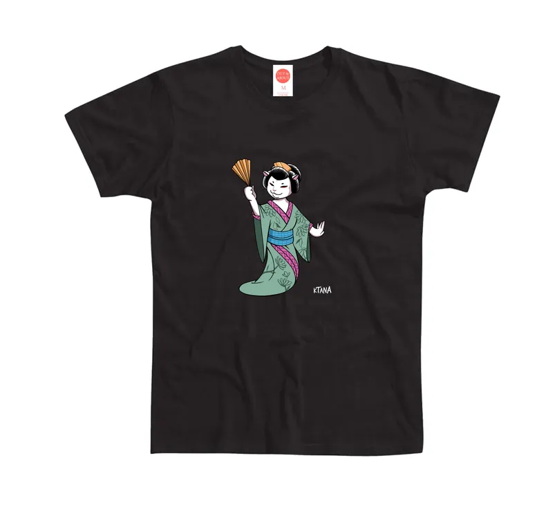 Basic tee Geisha kitty