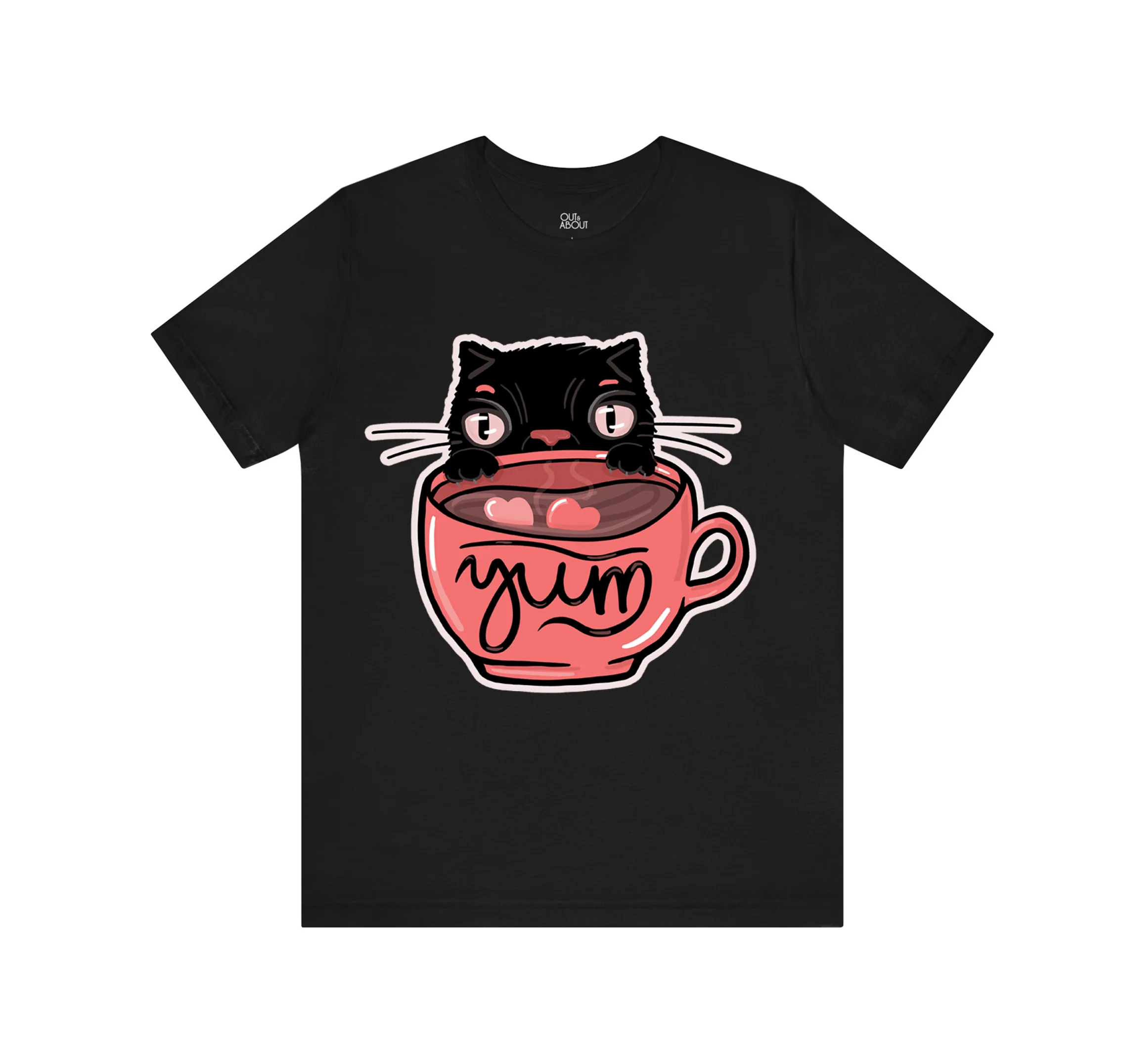 בייסיק טי coffee cat