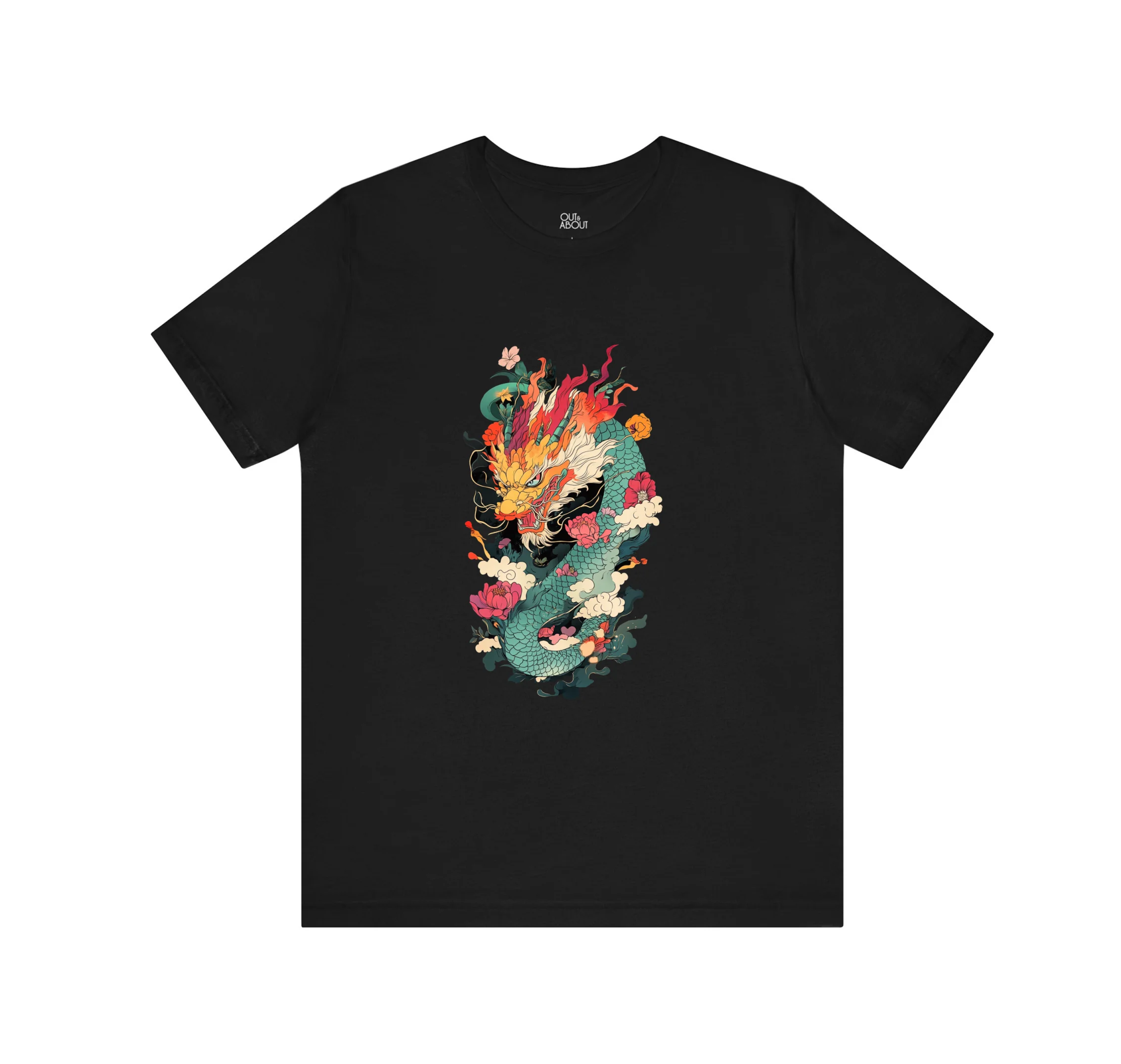 חולצה דרקון אנימה יפני חולצה דרקון אנימה יפני