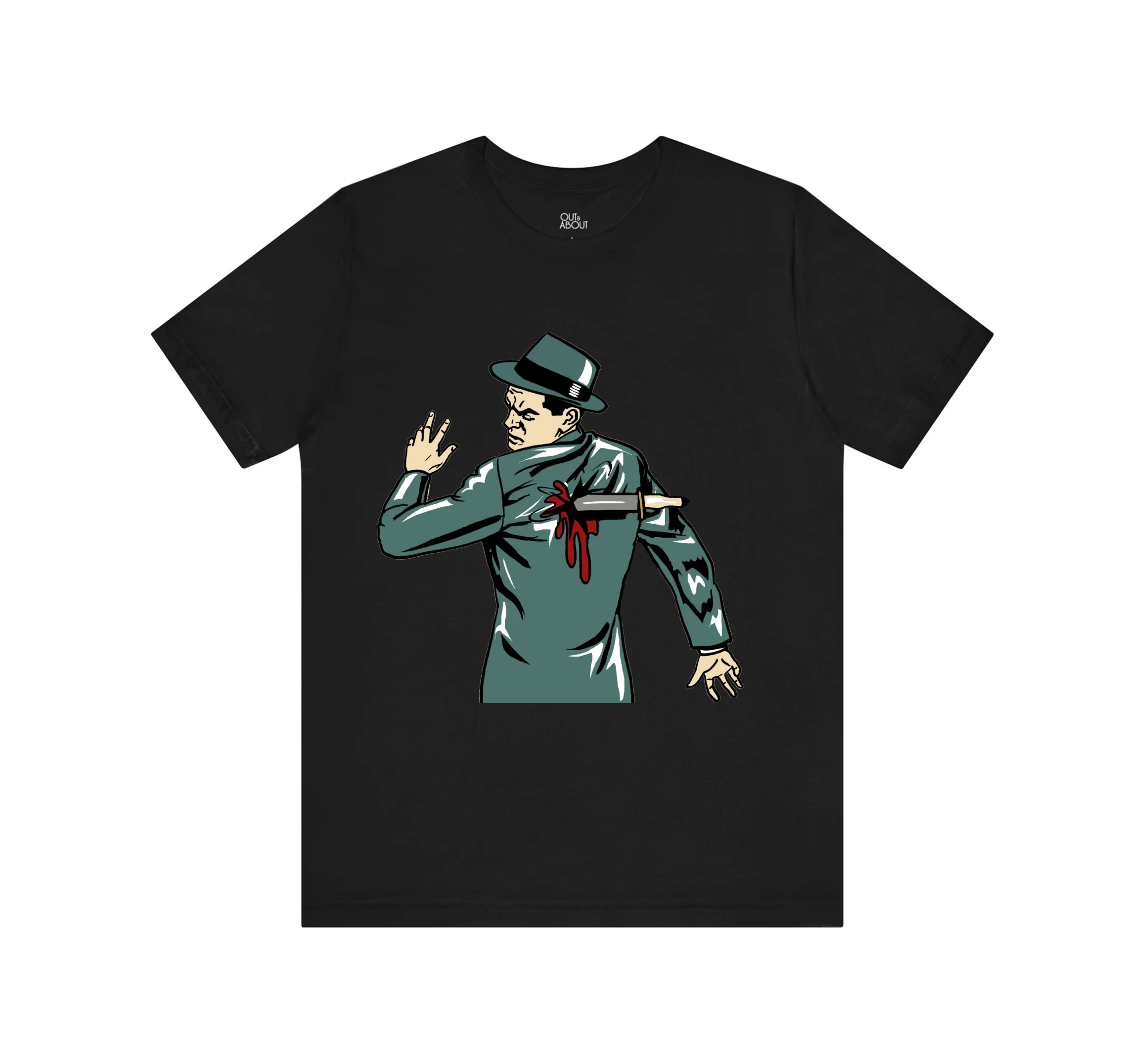 חולצה סכין בגב חולצה סכין בגב