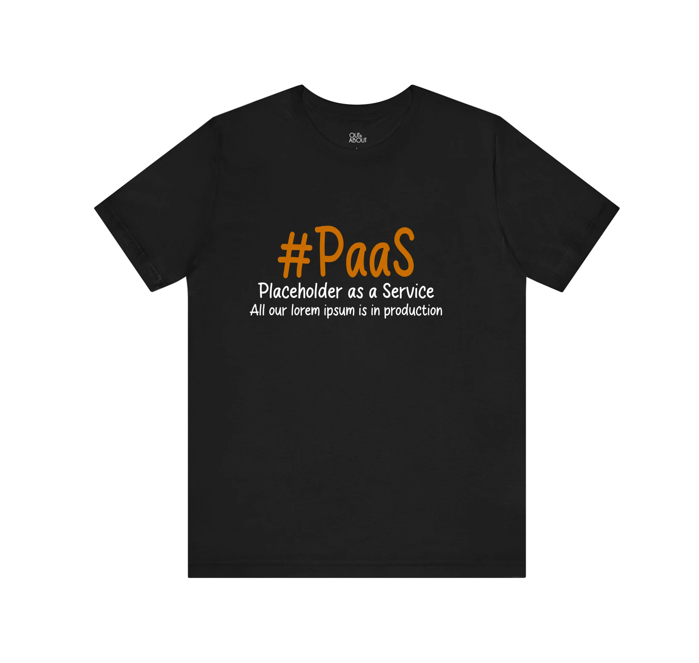 בייסיק טי PaaS Placeholder - שחור, 4XL