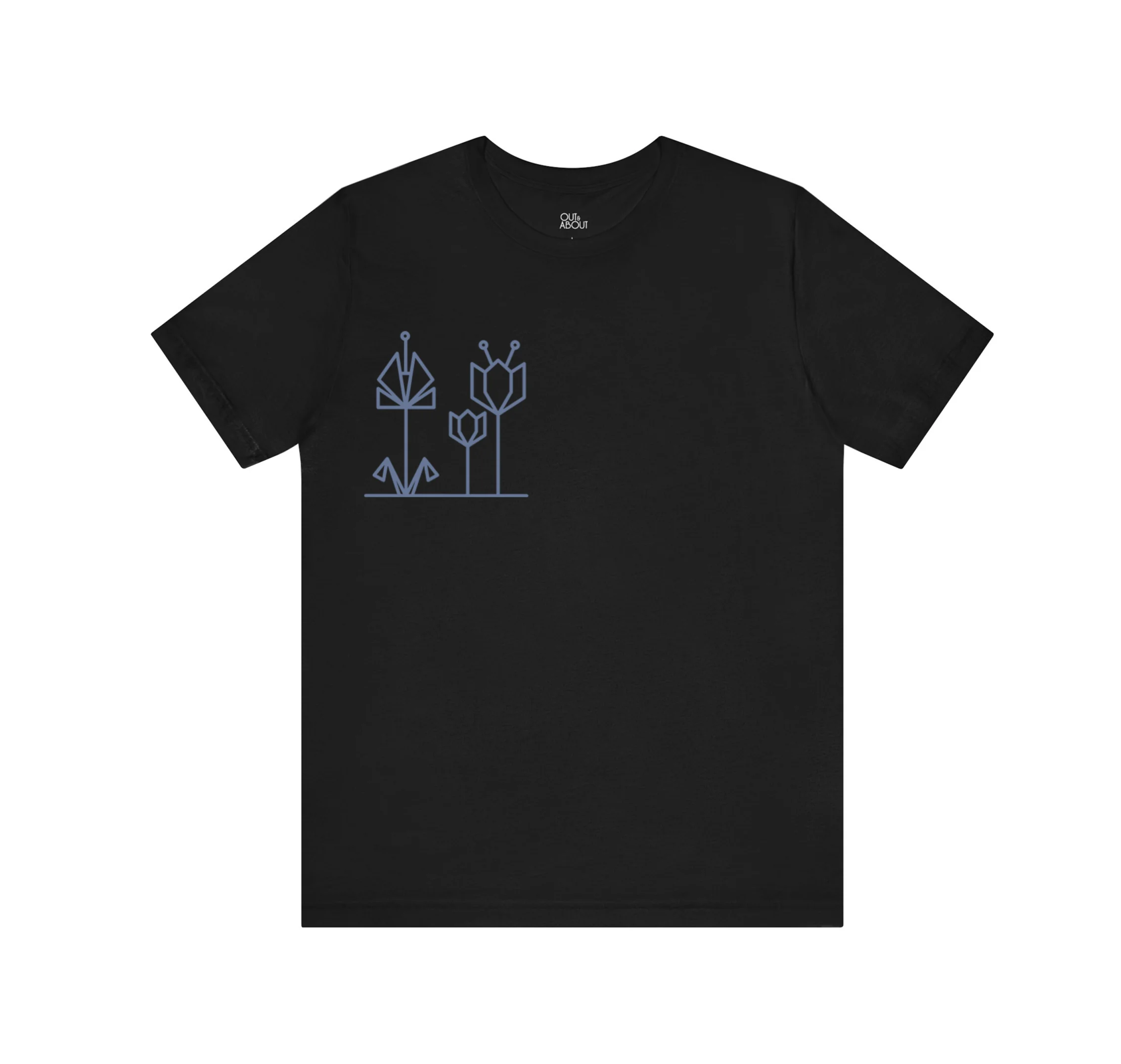 בייסיק טי הדפס פרחים קטן