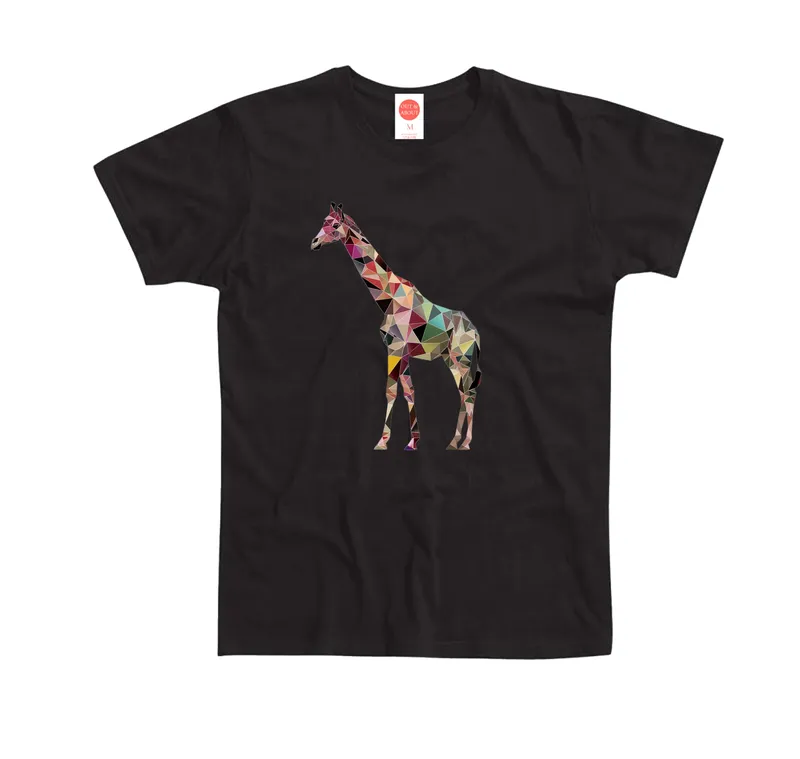 Basic Tee Triangulated Giraffe 1