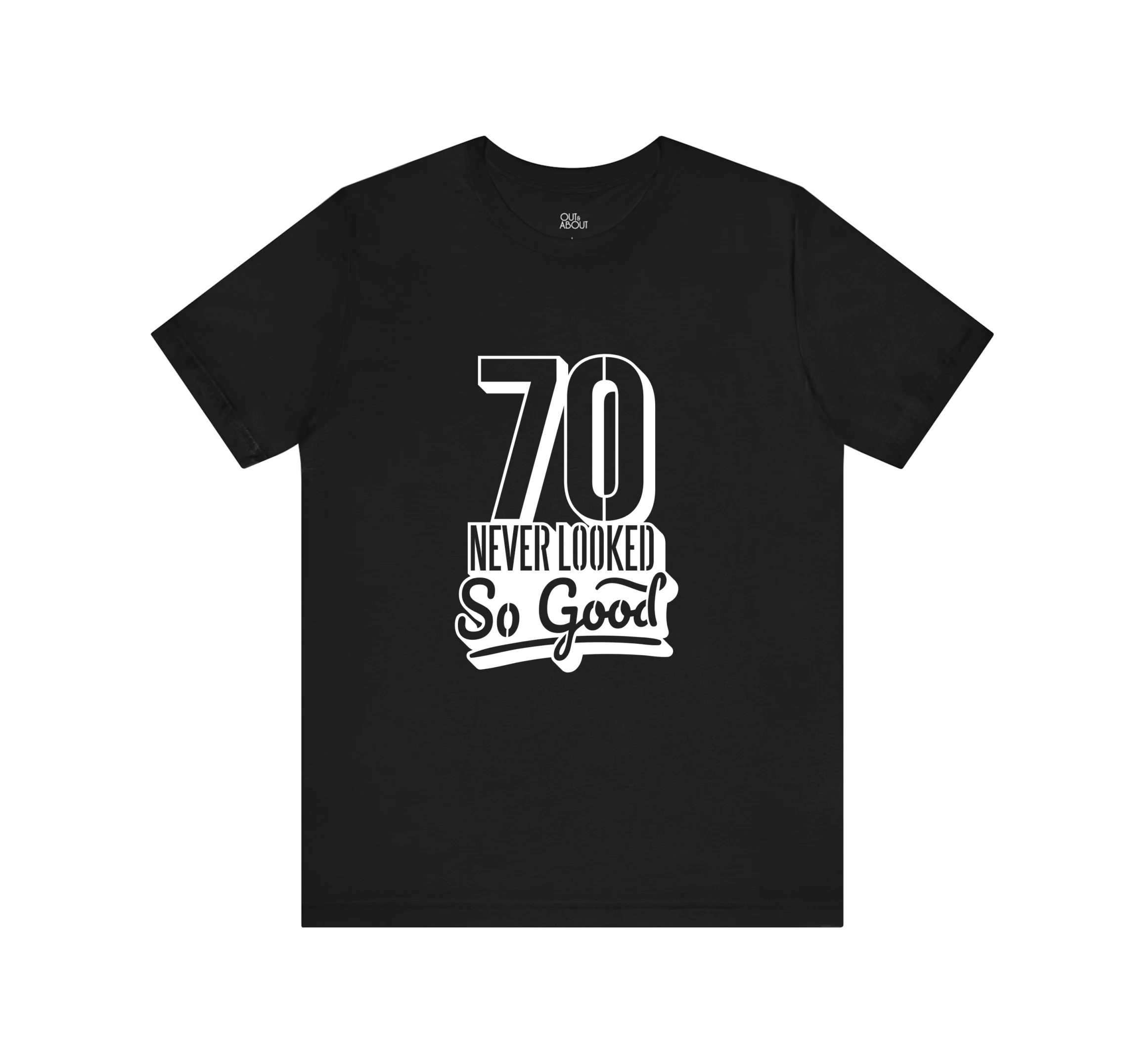 בייסיק טי יום הולדת עגול 70 בייסיק טי יום הולדת עגול 70